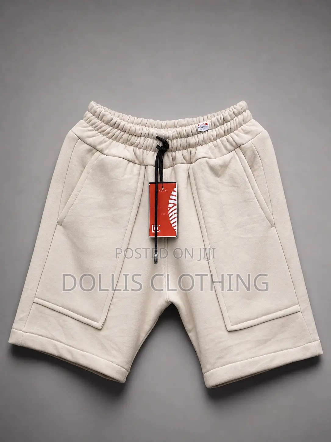 Cream Fleece Sweat Shorts