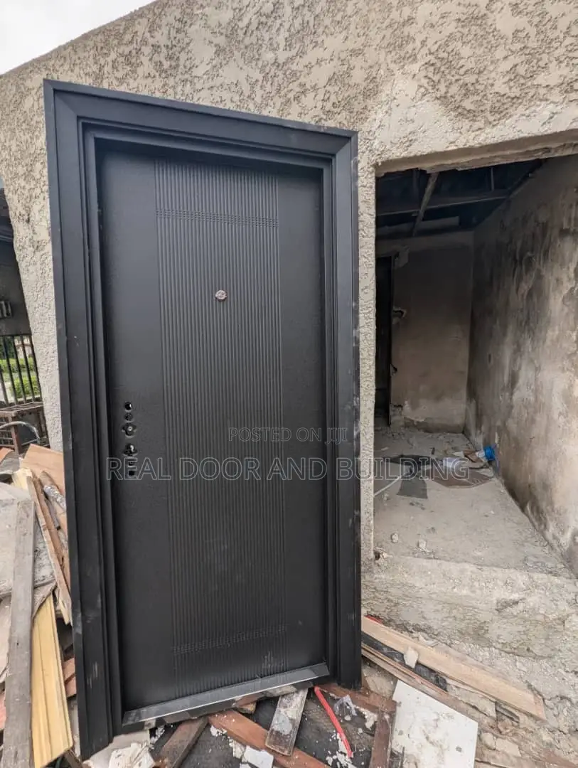 High Quality Black Security Steel Door (741lad)
