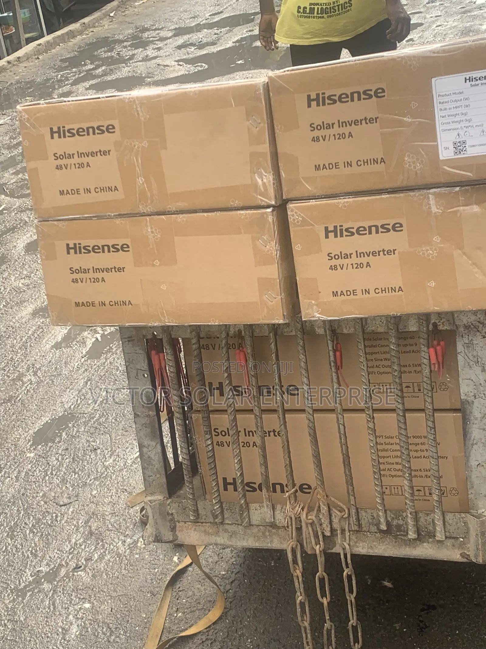 Hisense Hybrid Inverter 6kva 48v and 120amhs Controller