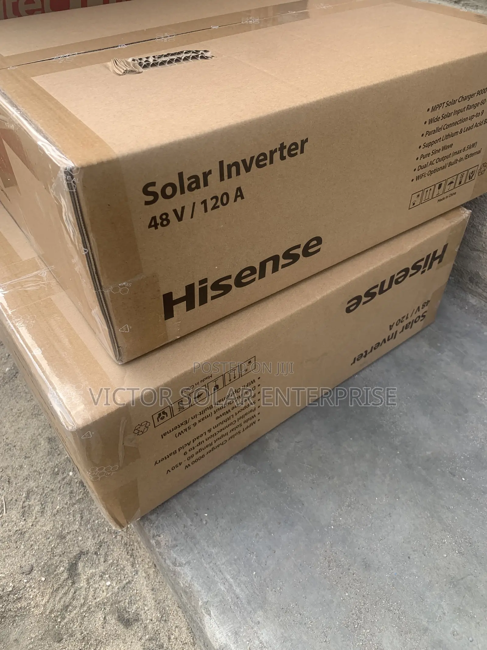 Hisense Hybrid Inverter 6kva 48v and 120amhs Controller
