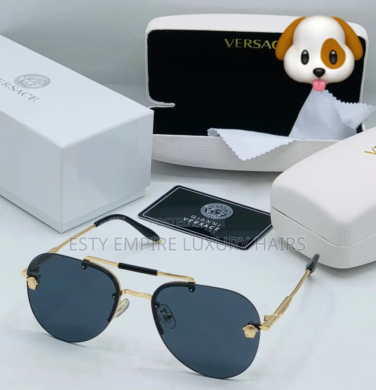 High Quality Luxury Unisex Versace Glasses