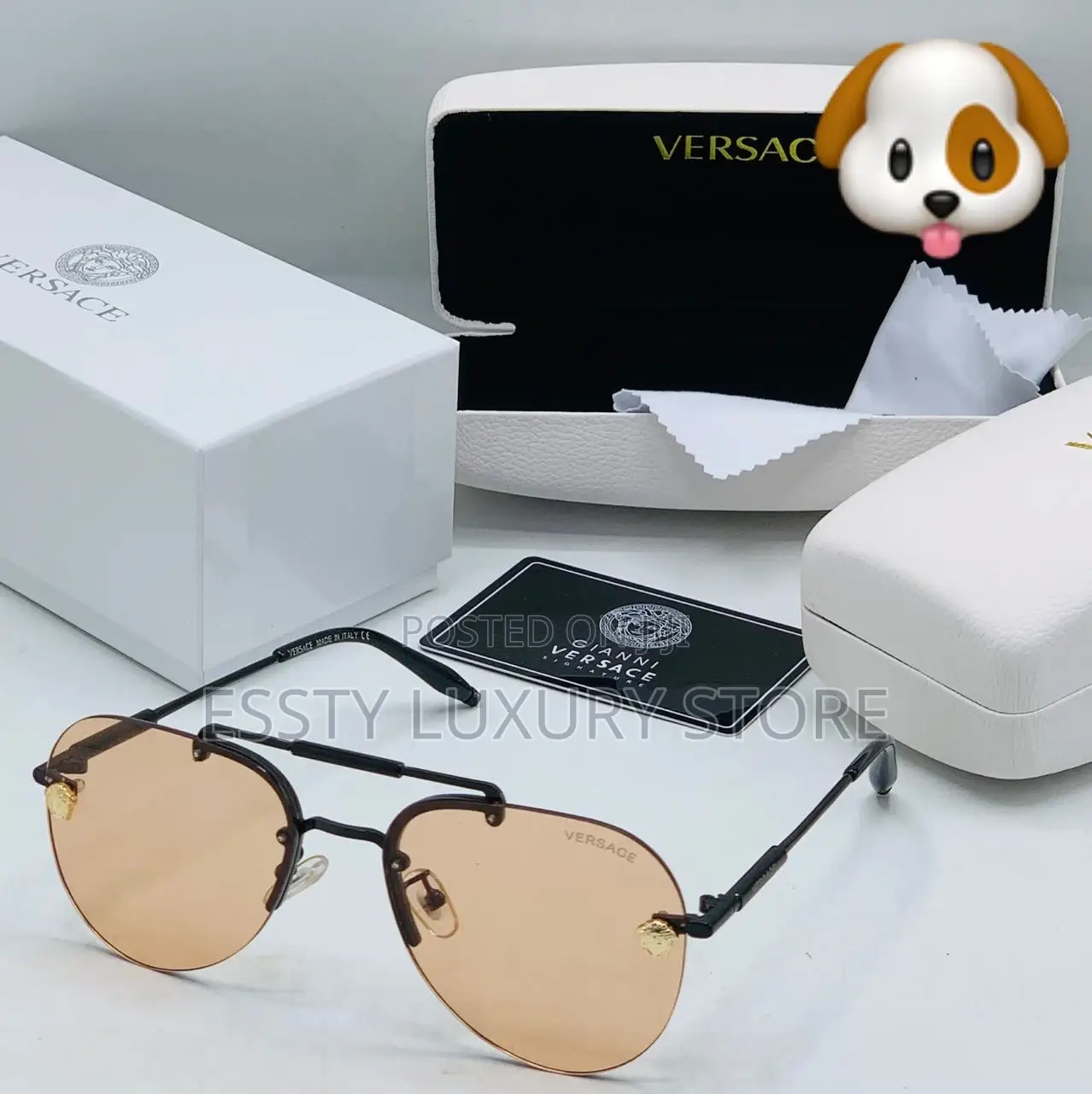 High Quality Luxury Unisex Versace Glasses