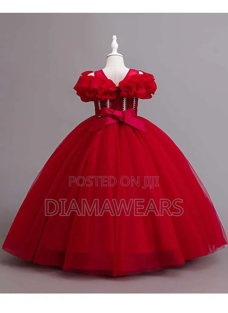 Wine Princess Royal Ball Gown