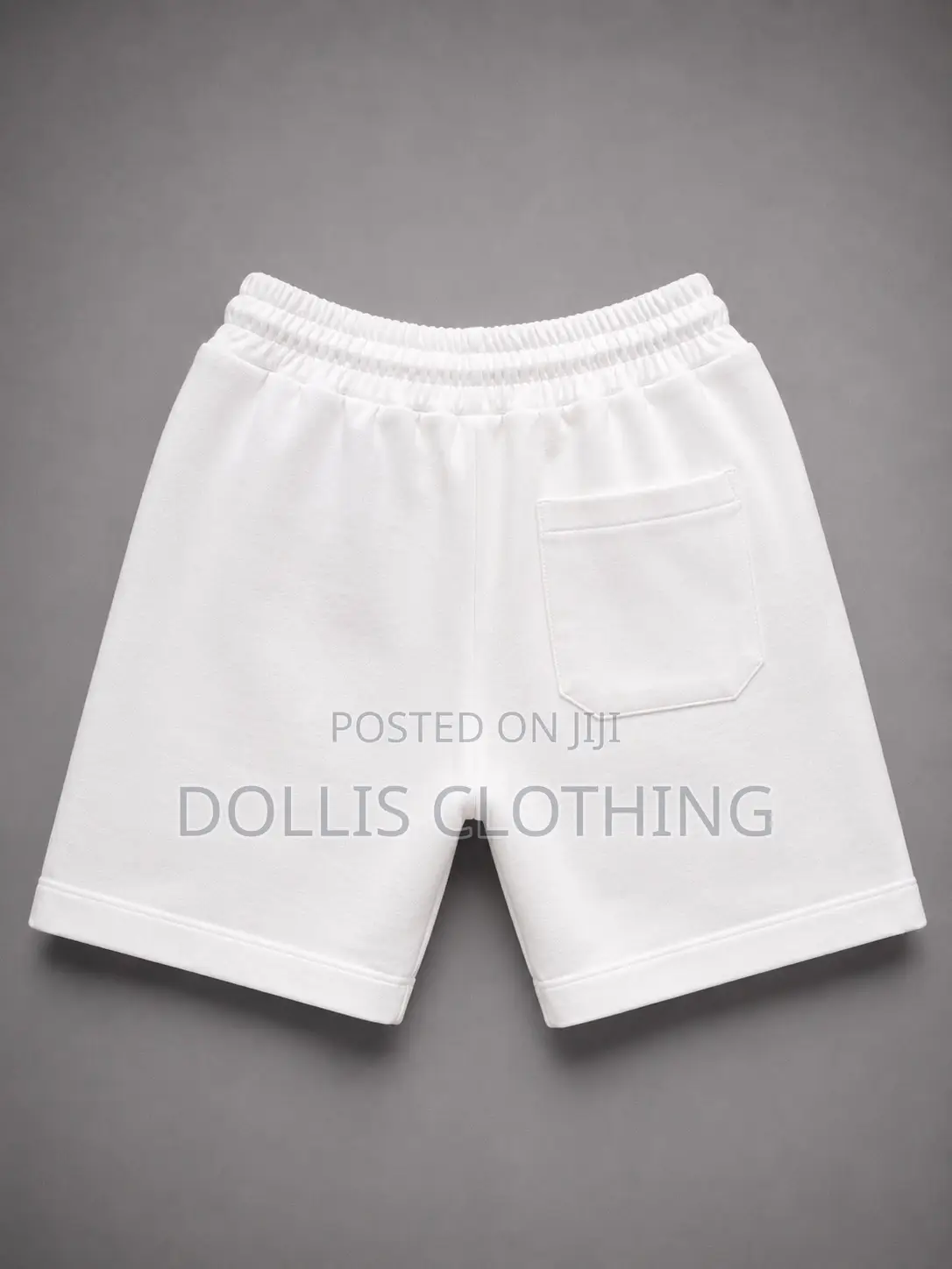 Men’S White Fleece Sweat Shorts