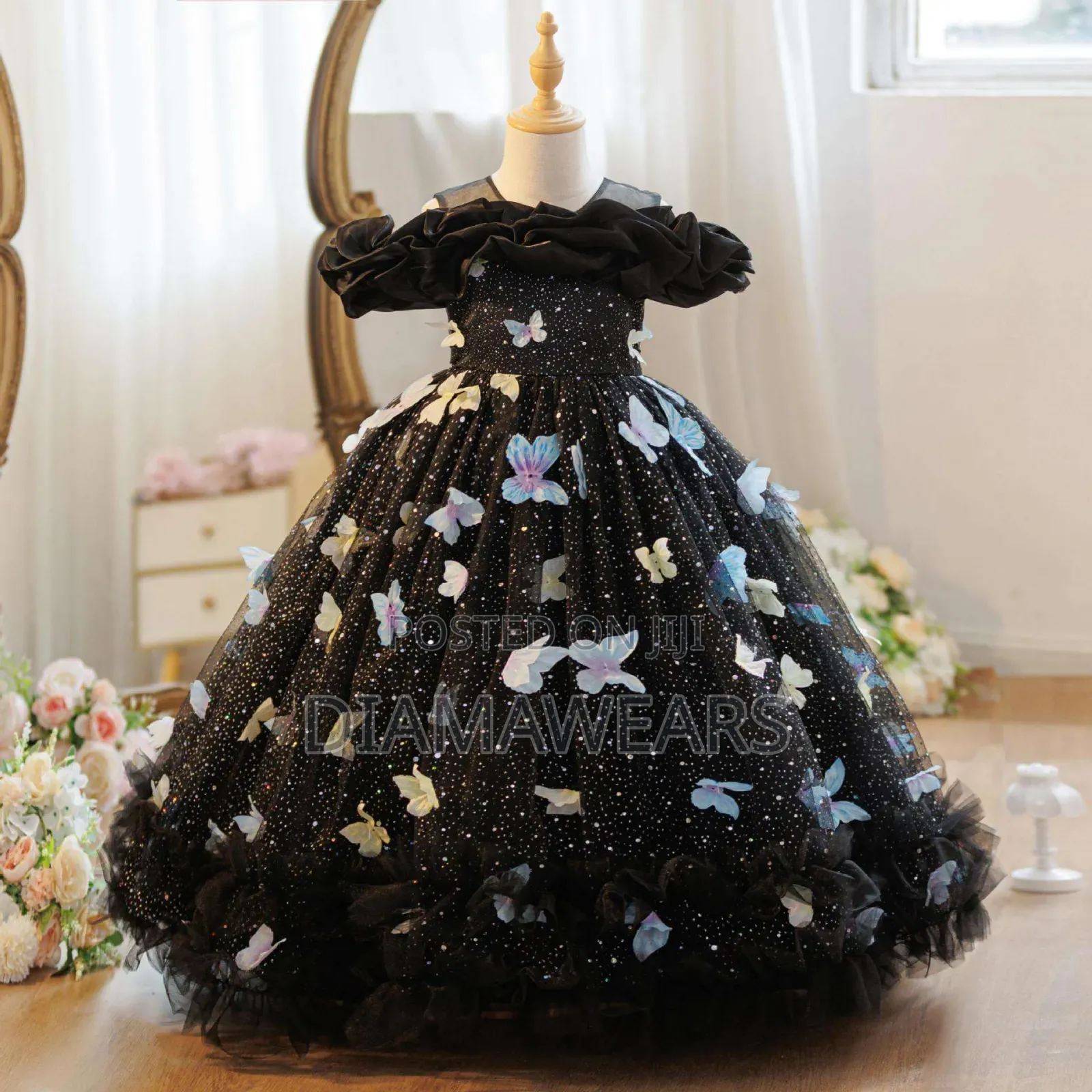 Black Princess Royal Tulle Ball Gown