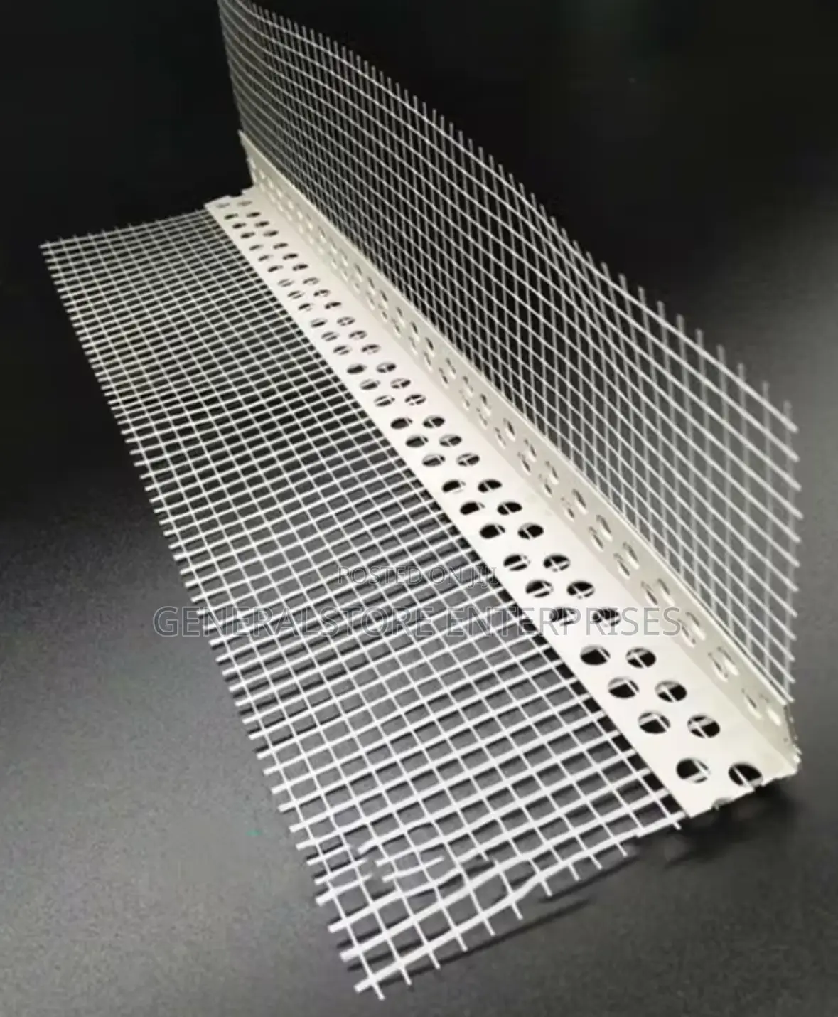 8 X 8 PVC Corner Bead ( 2 Meters ) With Fiberglass Mesh