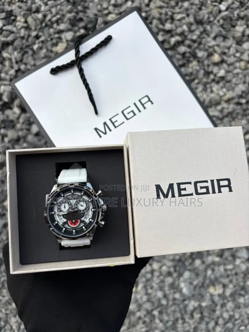 High Quality Luxury Megir Rubber Wristwatch