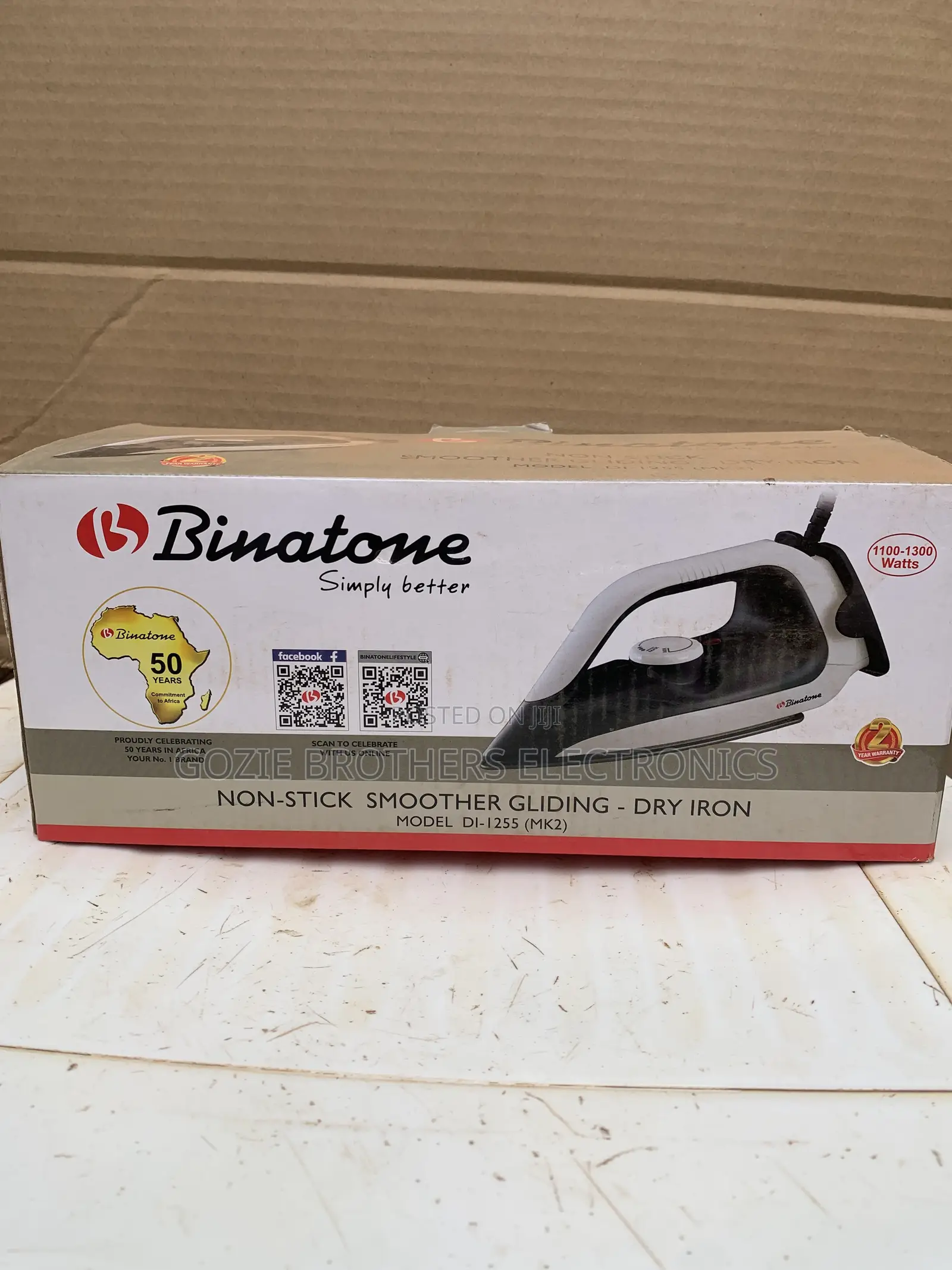 Binatone Dry Pressing Iron 1300 Watts