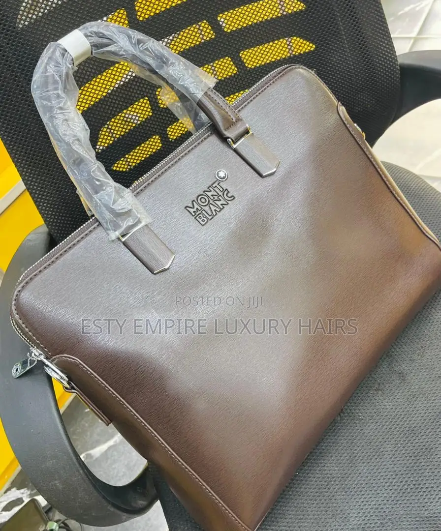 High Quality Luxury Mont Blanc Leather Laptop