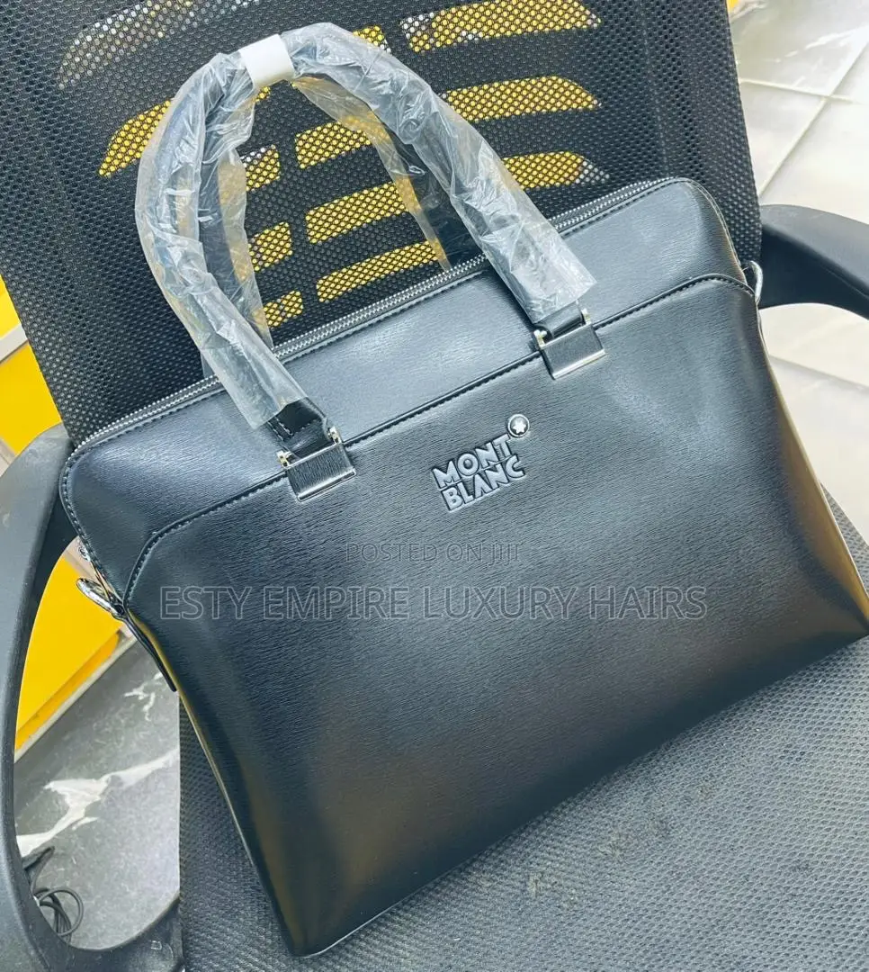 High Quality Luxury Mont Blanc Leather Laptop