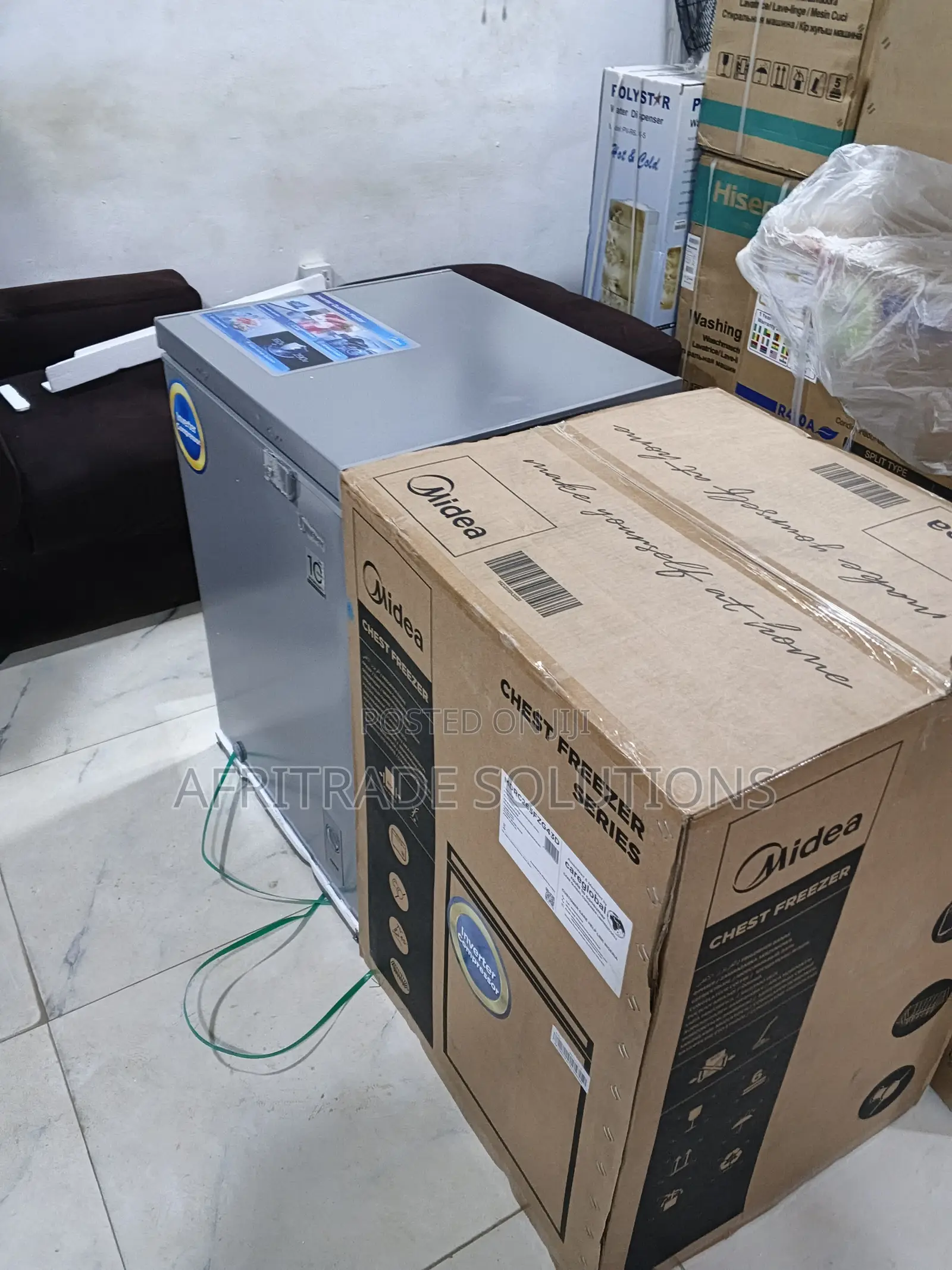 Midea Inverter Freezer 142 Litres Grey Mdrc265fzg43d