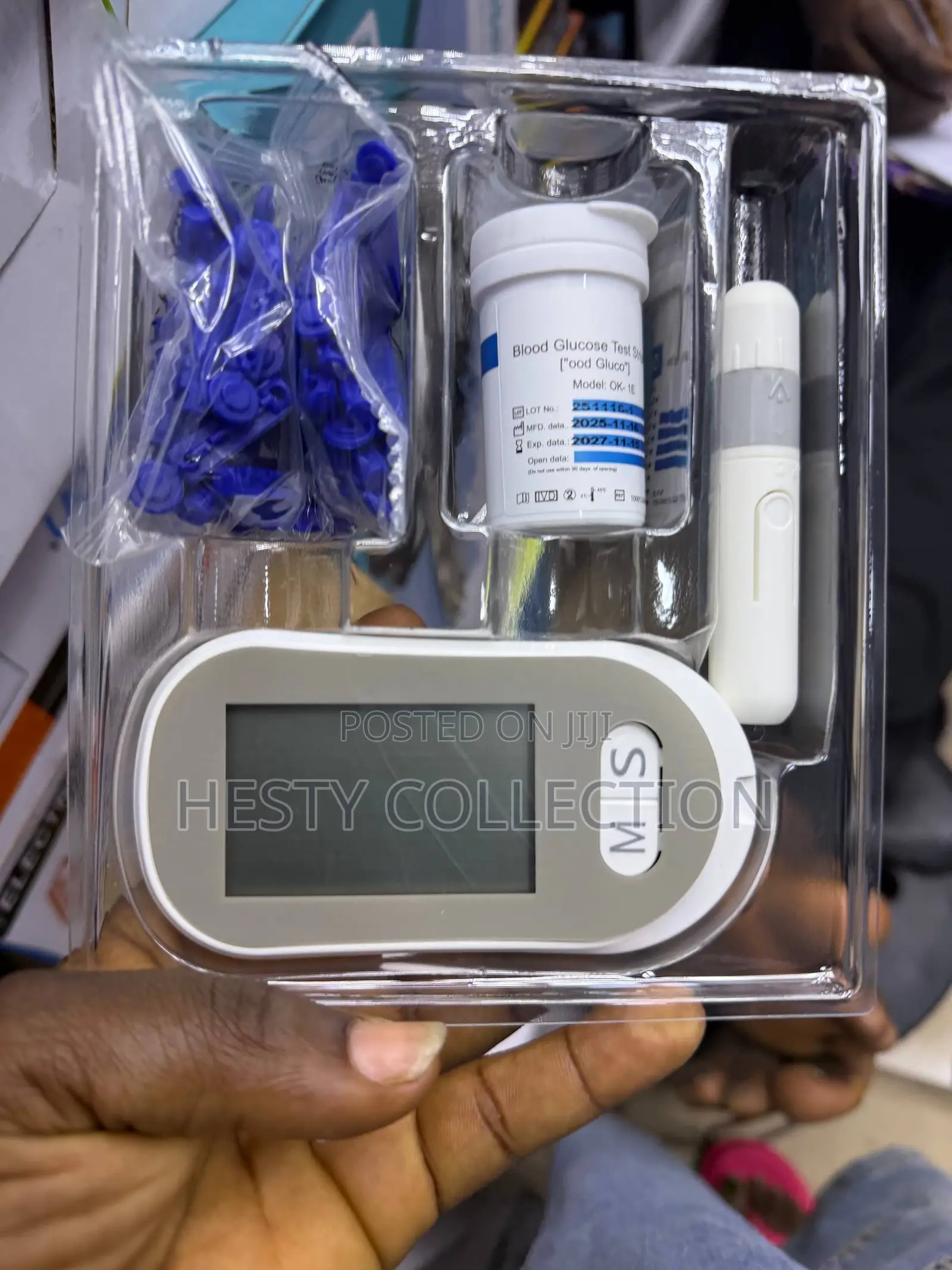 Blood Glucose Meter Sugar Level Monitor Machine Glucometer