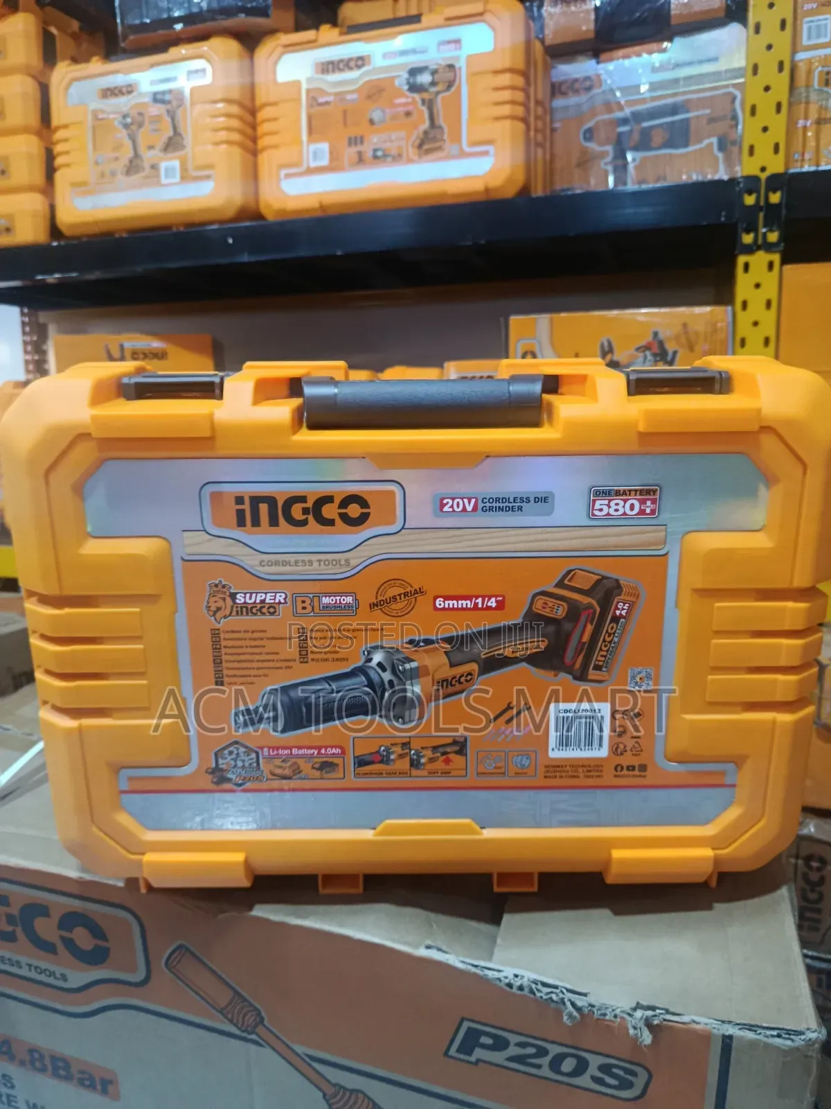 Ingco Cdgli20012 Cordless Brushless Die Grinder 20v