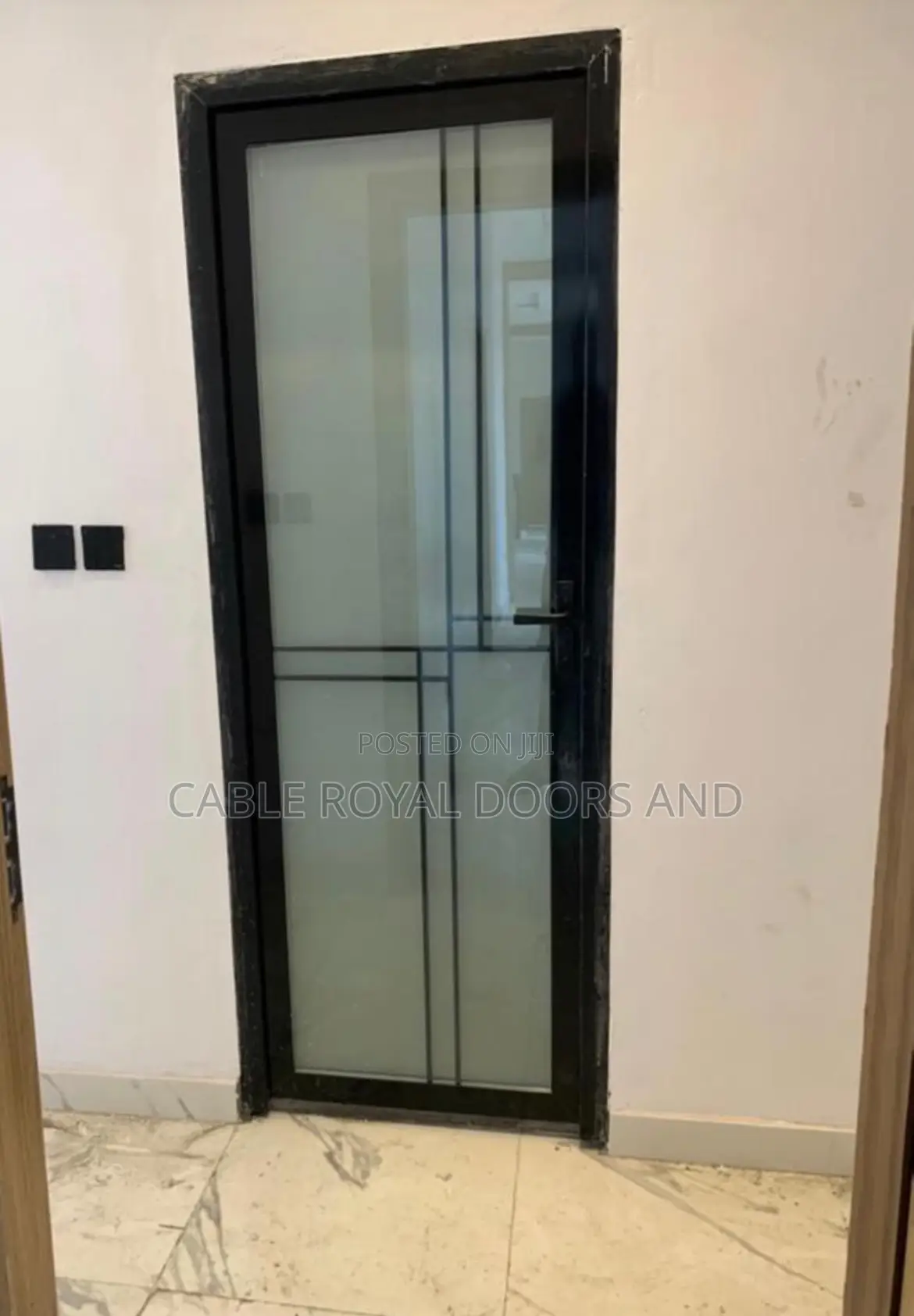 Full Glass Toilet Door Z604