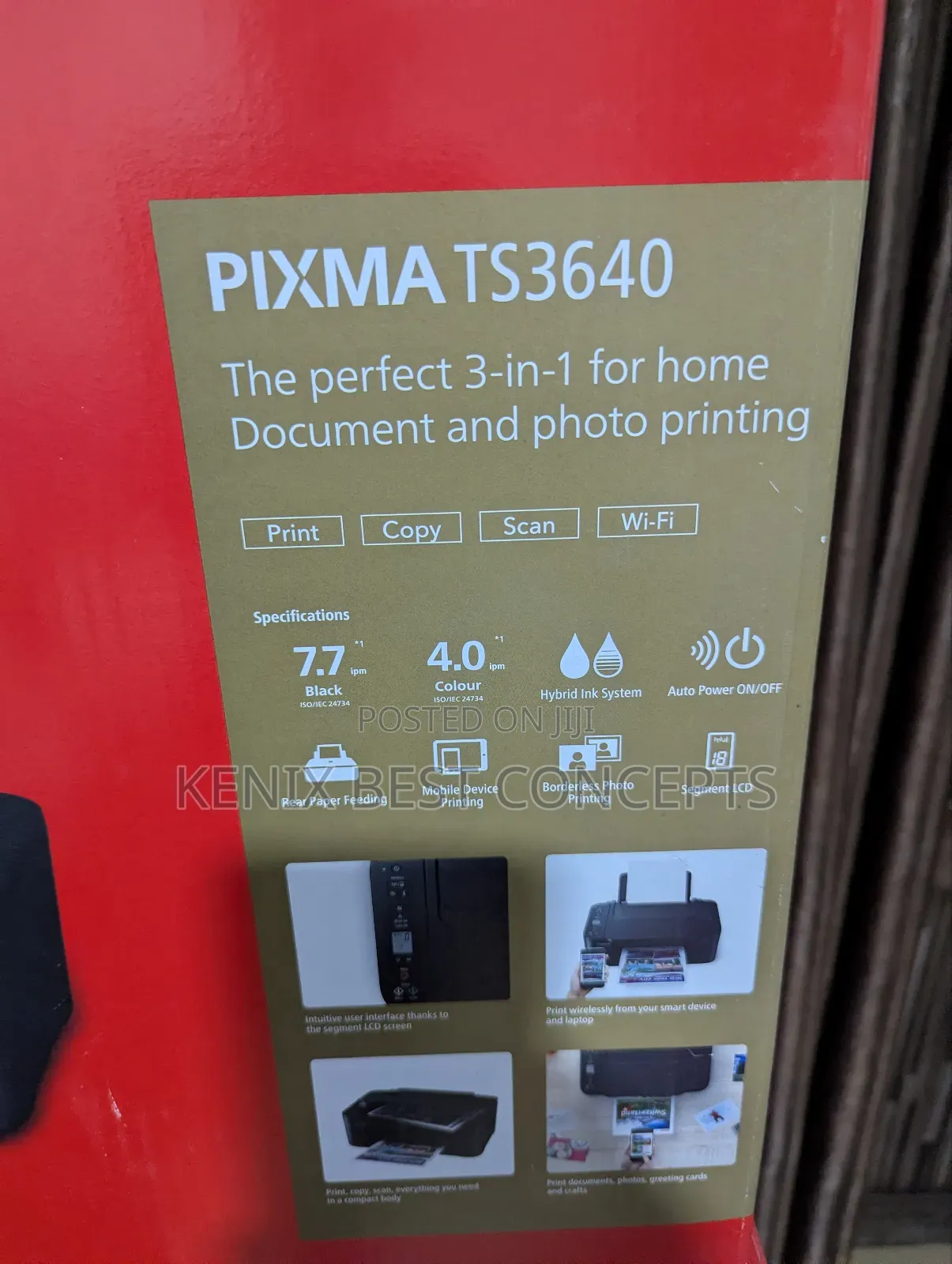 Canon Pixma Ts3640 Wireless All-in-One Printer