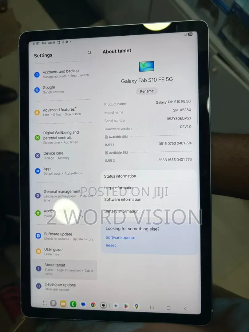 Samsung Galaxy Tab S10 FE 128 GB Gray