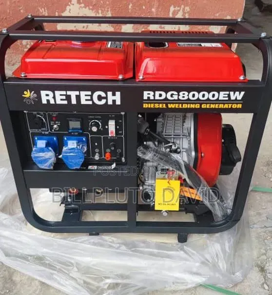 Rdg8000ew Is a Diesel-Powered 8000w Generator and a Welder.