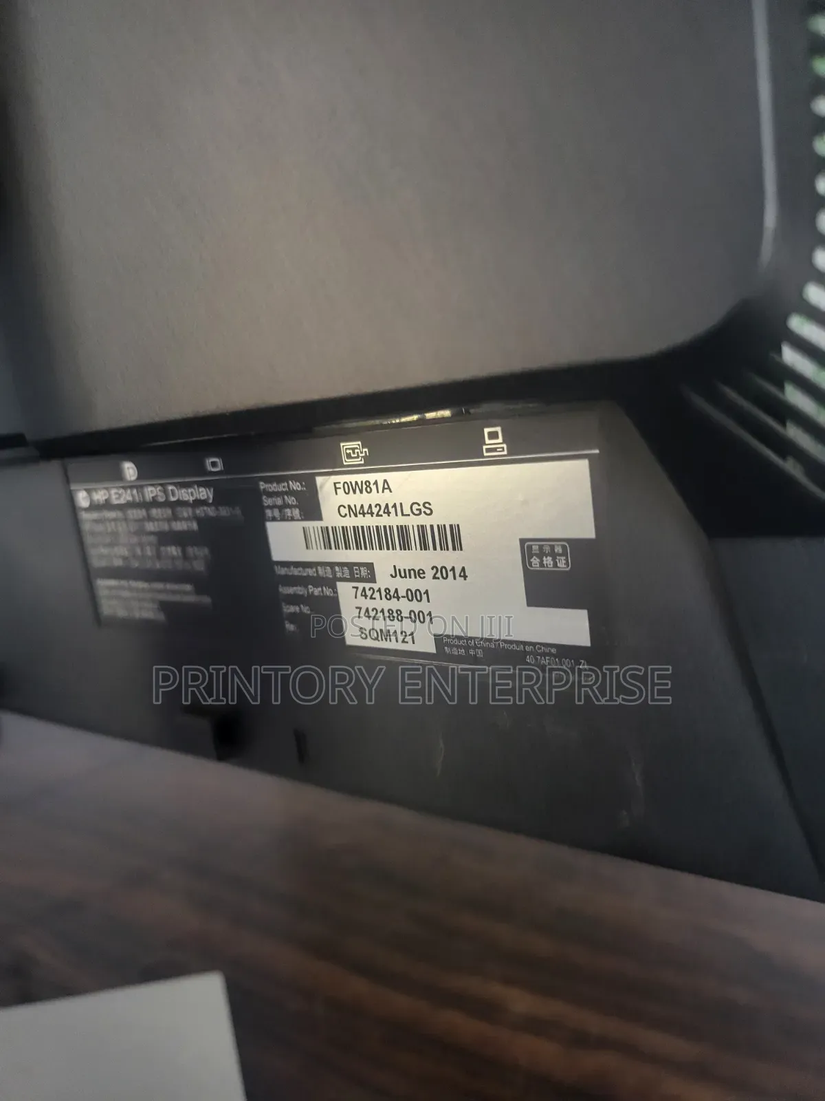 Hp Elitedisplay E241i Monitor