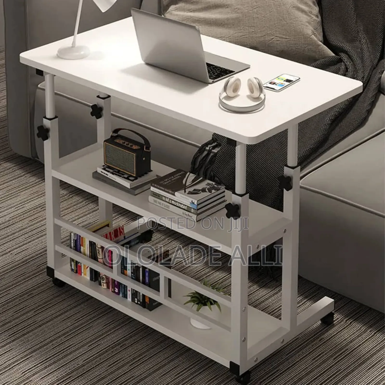 Bedside Table Movable Adjustable Laptop Table