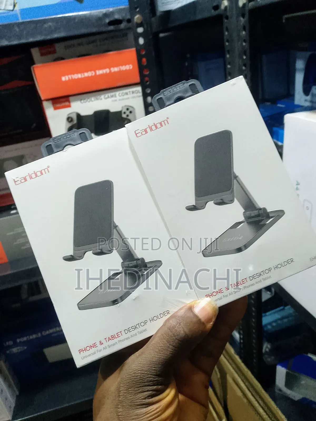 Earldom Adjustable Desktop Phone & Tablet Holder Stand