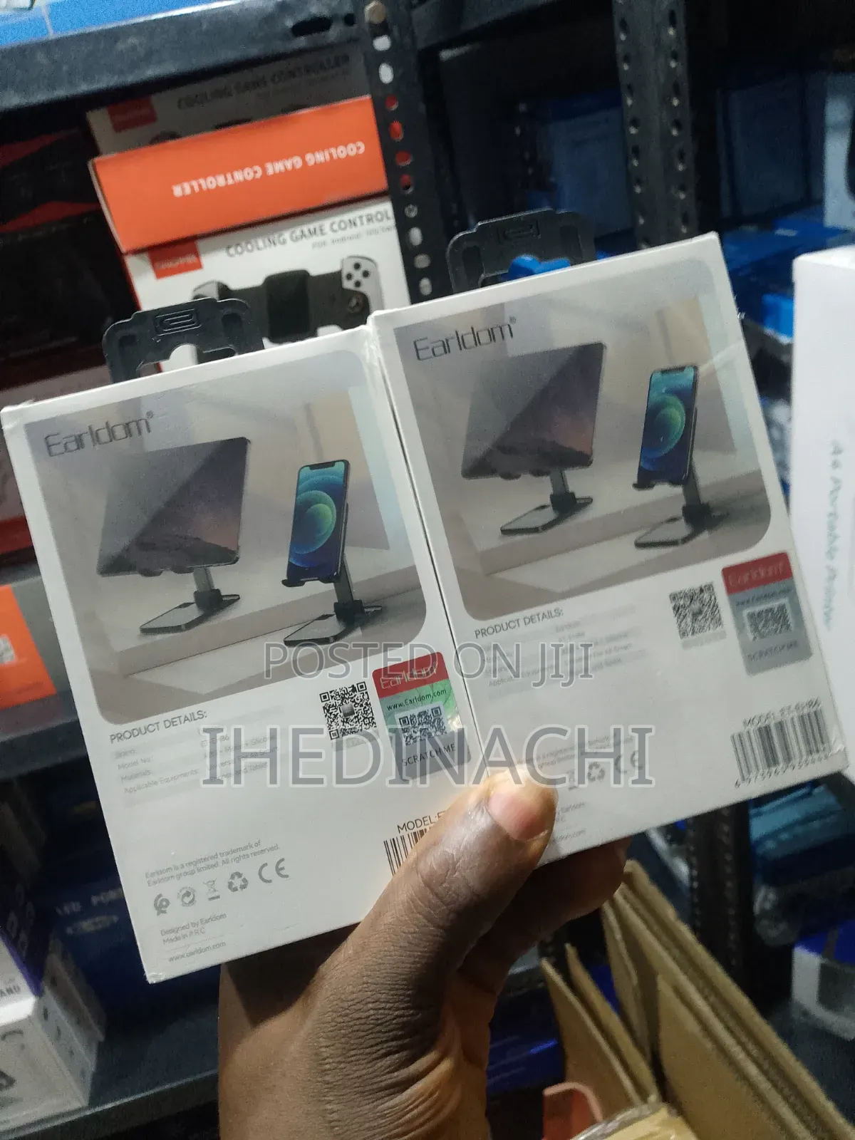 Earldom Adjustable Desktop Phone & Tablet Holder Stand