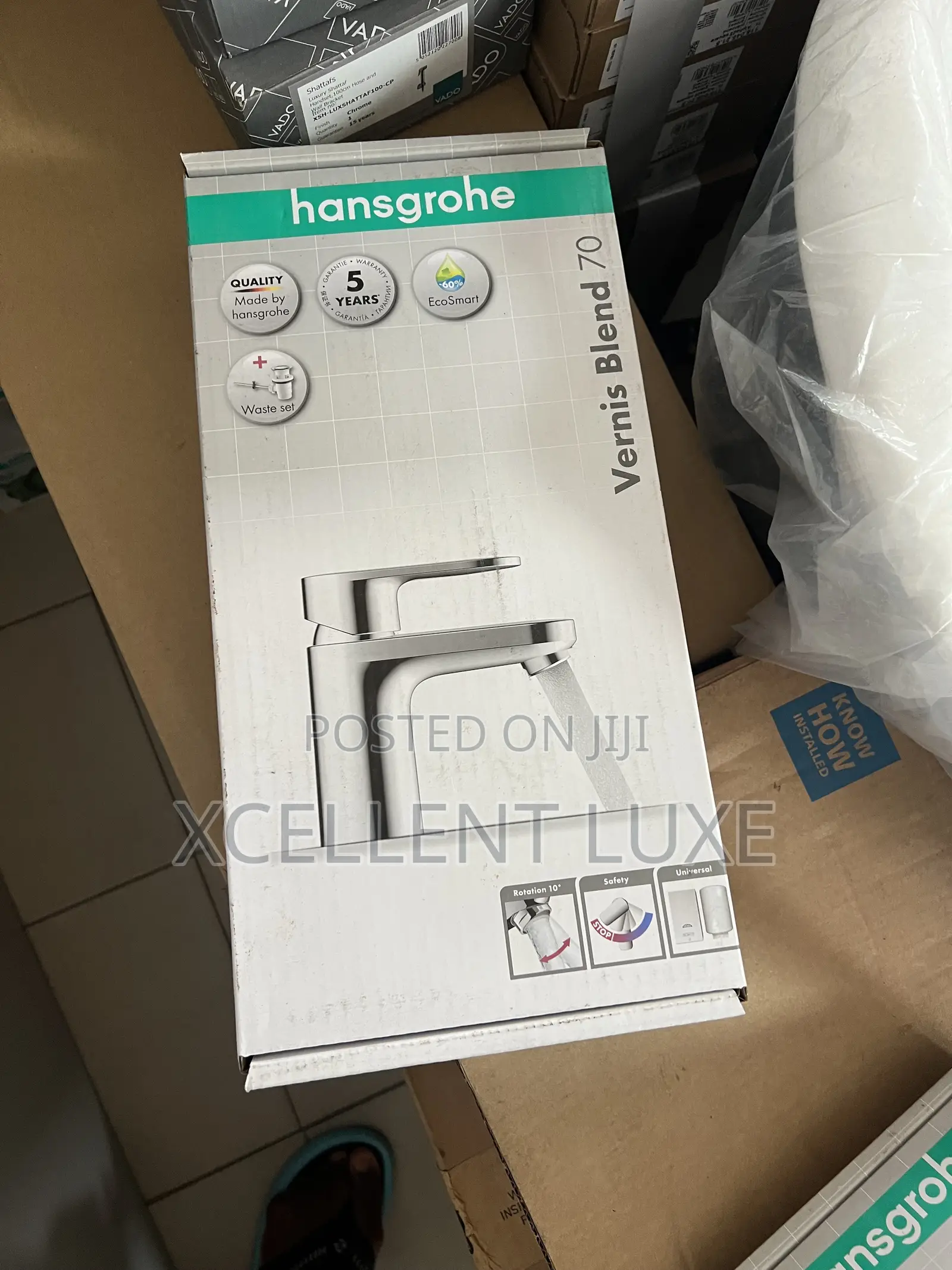 Hansgrohe Rebris S 80 Basin Mixer Tap With Basin Drainage