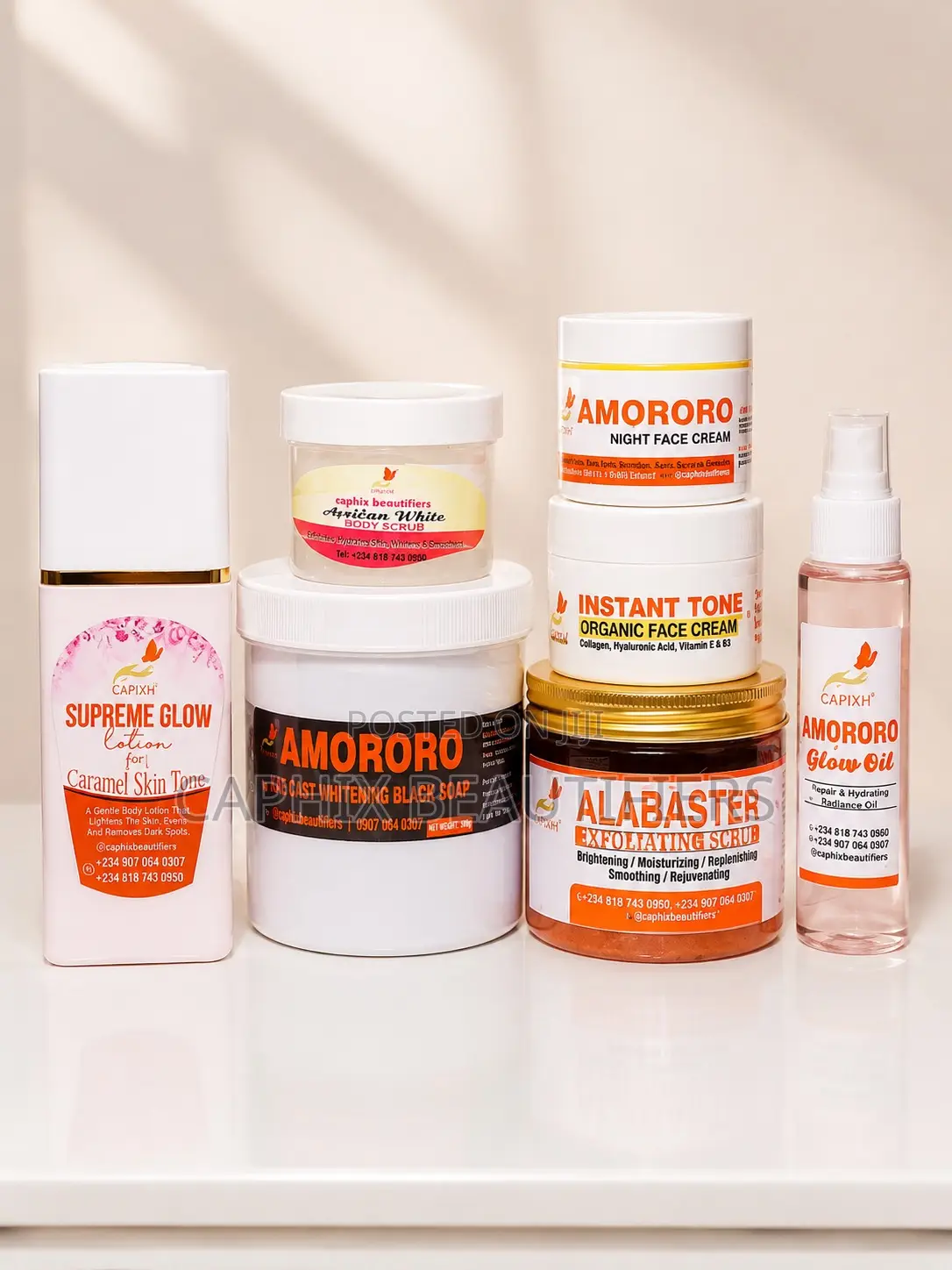 Amororo Caramel Skin Tone Set Medium