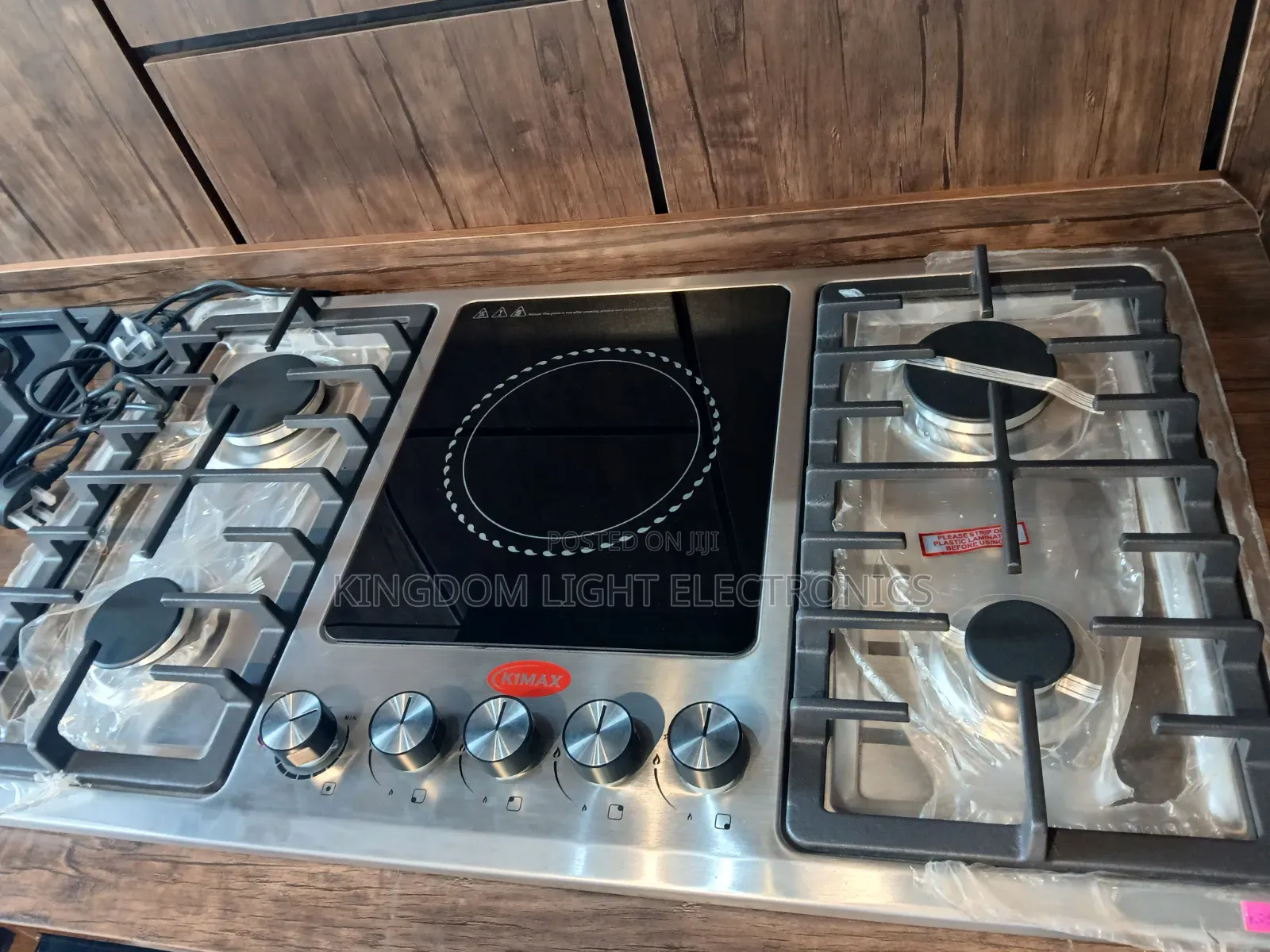 Kimax Stainless 4 Gas 1 Electric Inbuilt Gas Cooker 60x90cm  Coper