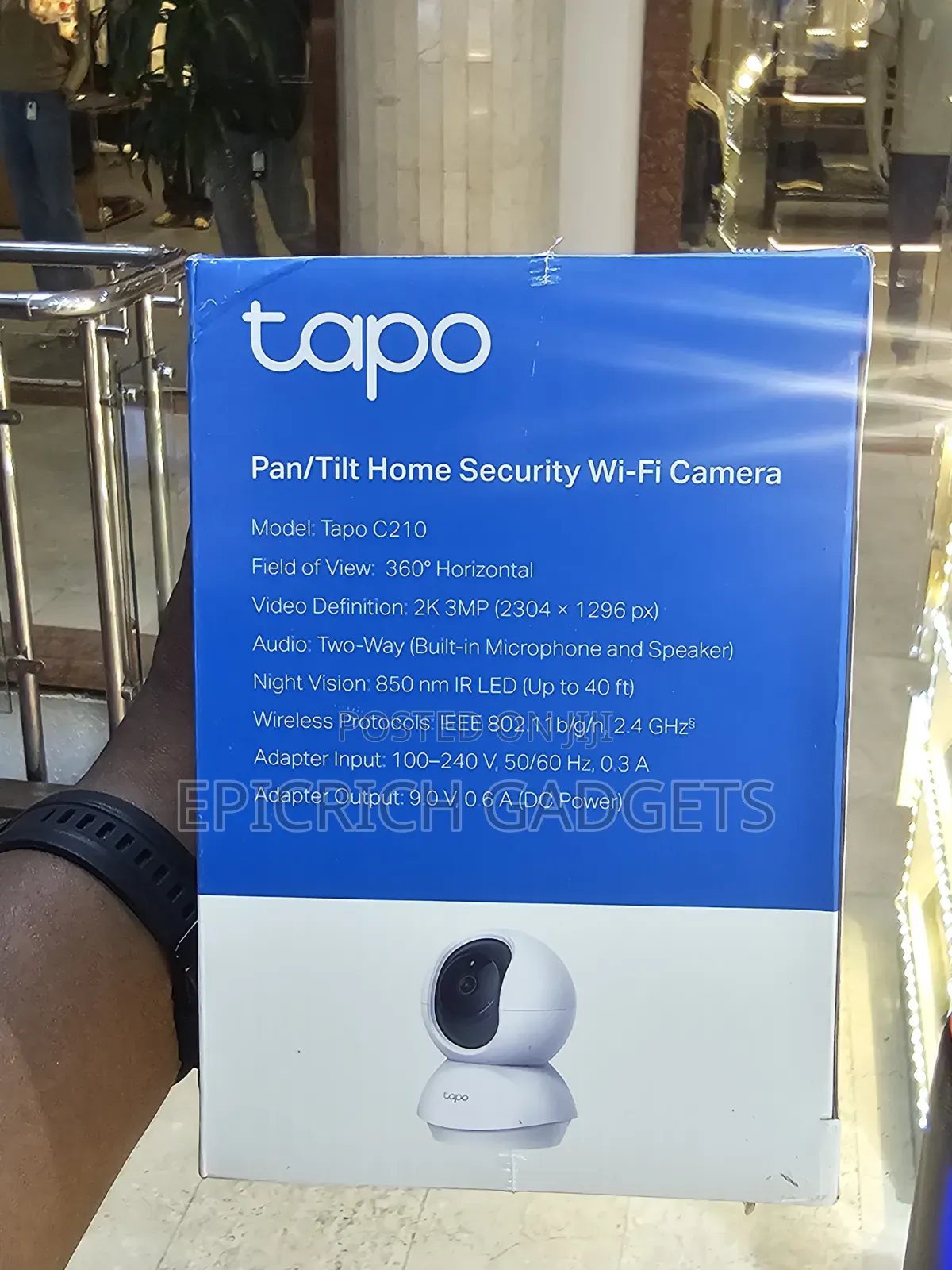 Tp-Link Pan/Tilt Home Security Wi-Fi 360 Camera Cctv.