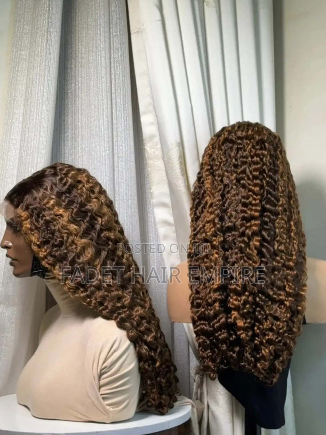  Luxury Burmese Curl Highlight Wig 