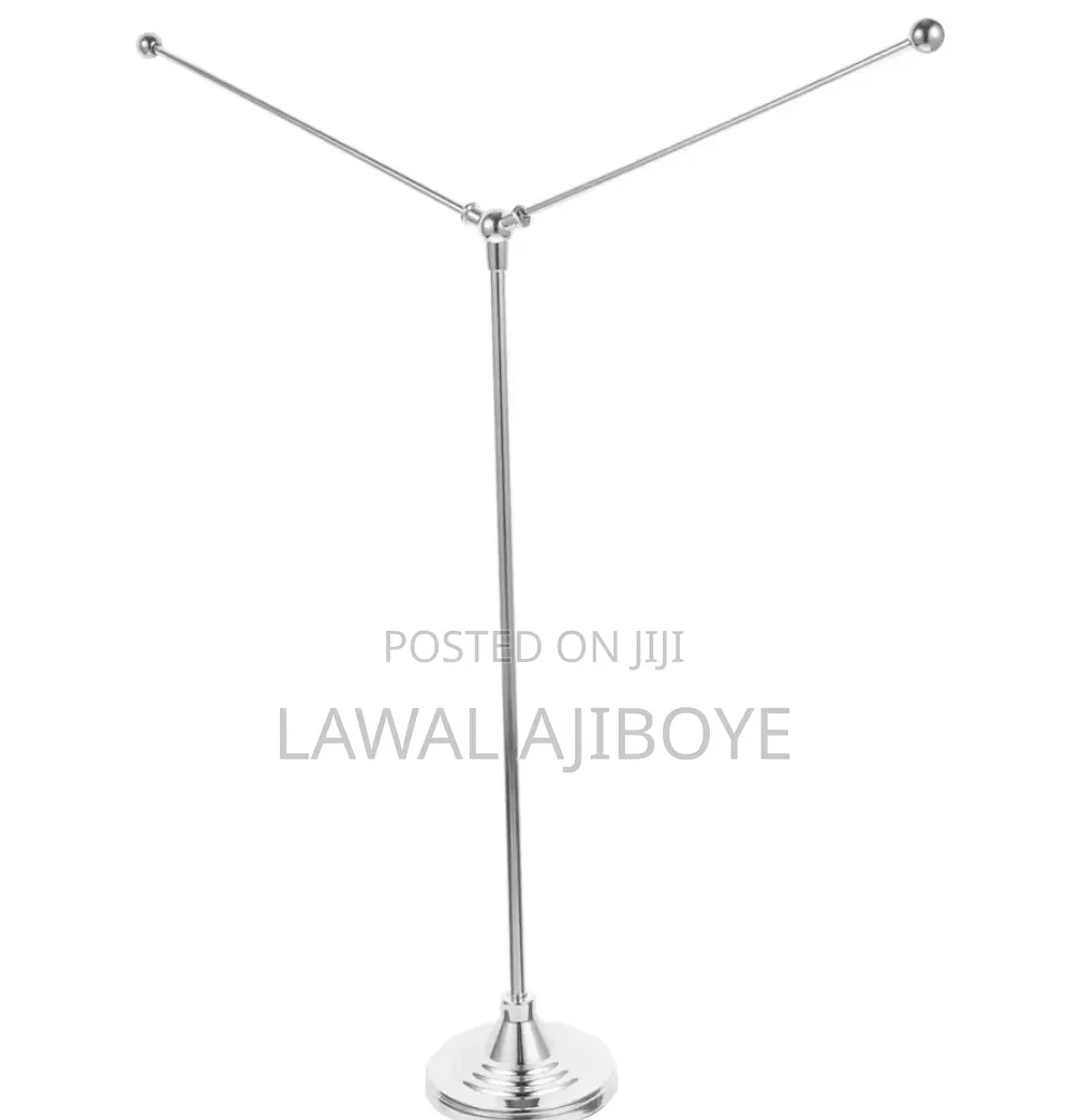 Gold Metal Head v Shape Desk Flagpole Stand Table Flag Pole Sturdy