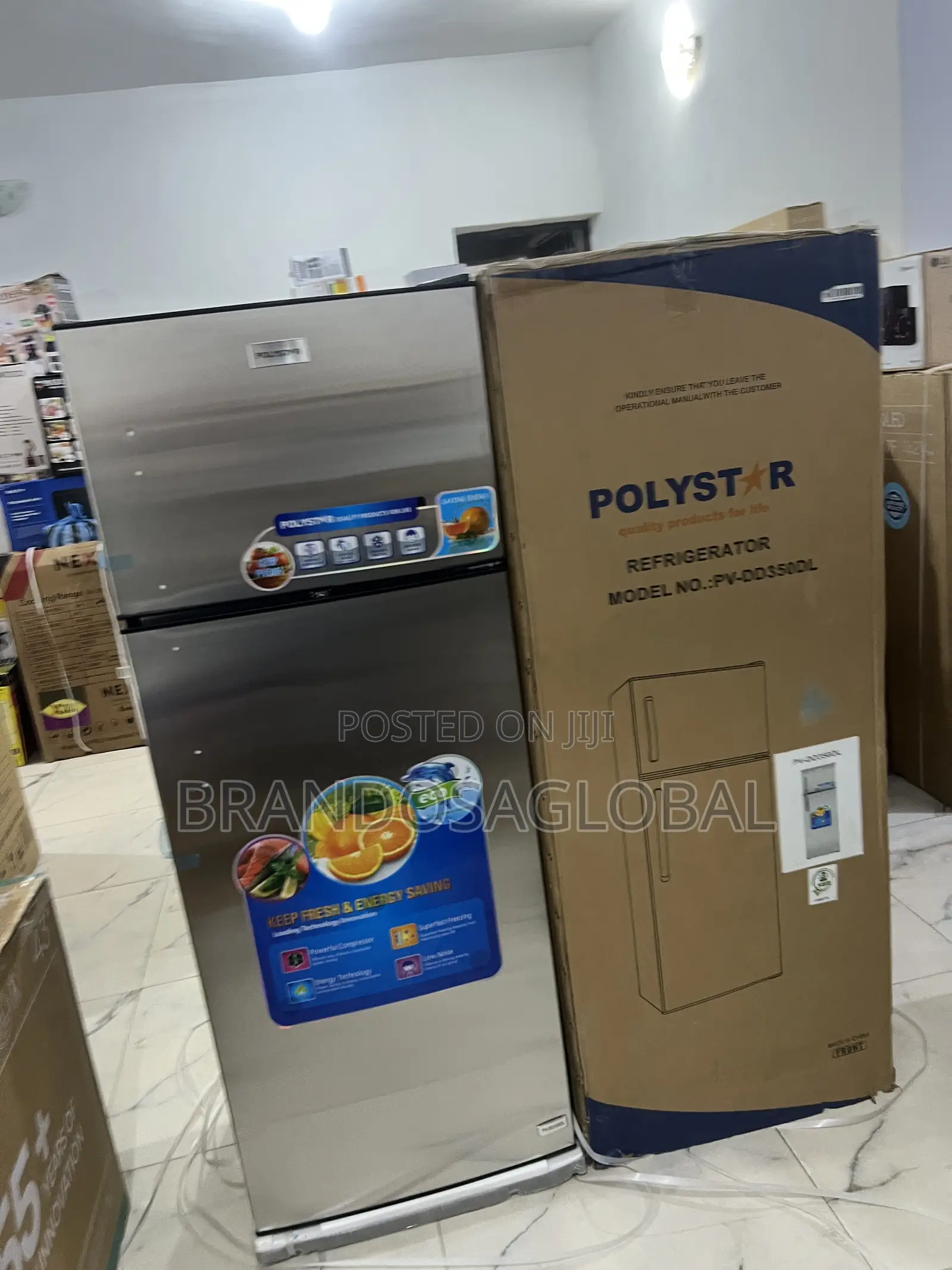 Polystar [Pv-Dd350dl] 225l Refrigerator With Spacious Freezer