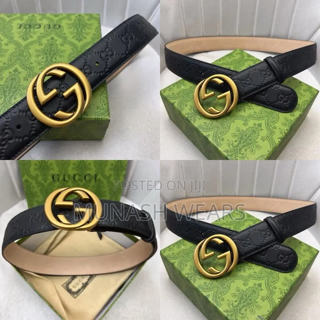 Original Leather Gucci , Versace and Lv Leather Belt