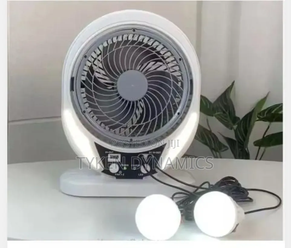 Fan 4-in-1 Rechargeable With an Led Lamp, Model 607