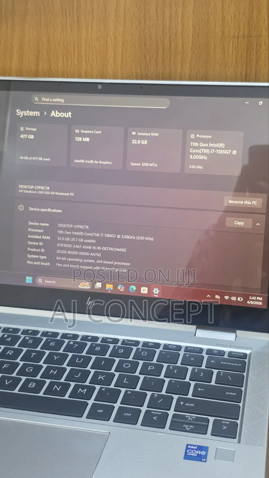 Laptop HP EliteBook 830 G8 32GB Intel Core i7 SSD 512GB