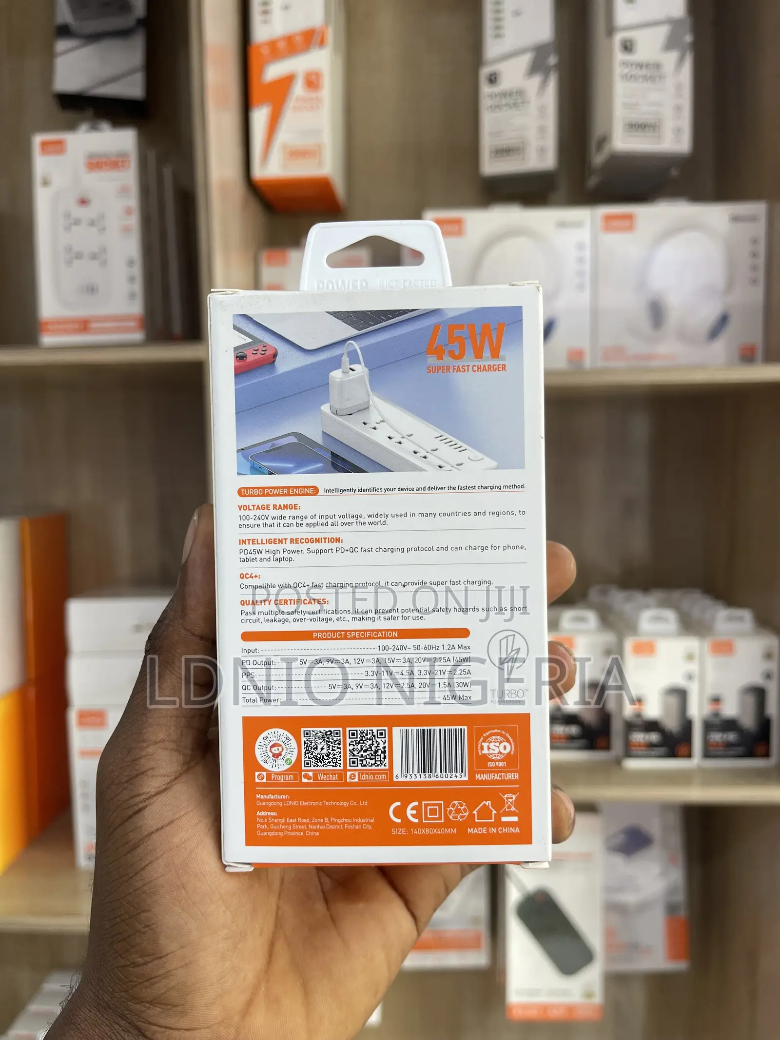 Ldnio A2526c 45w Fast Wall Charger