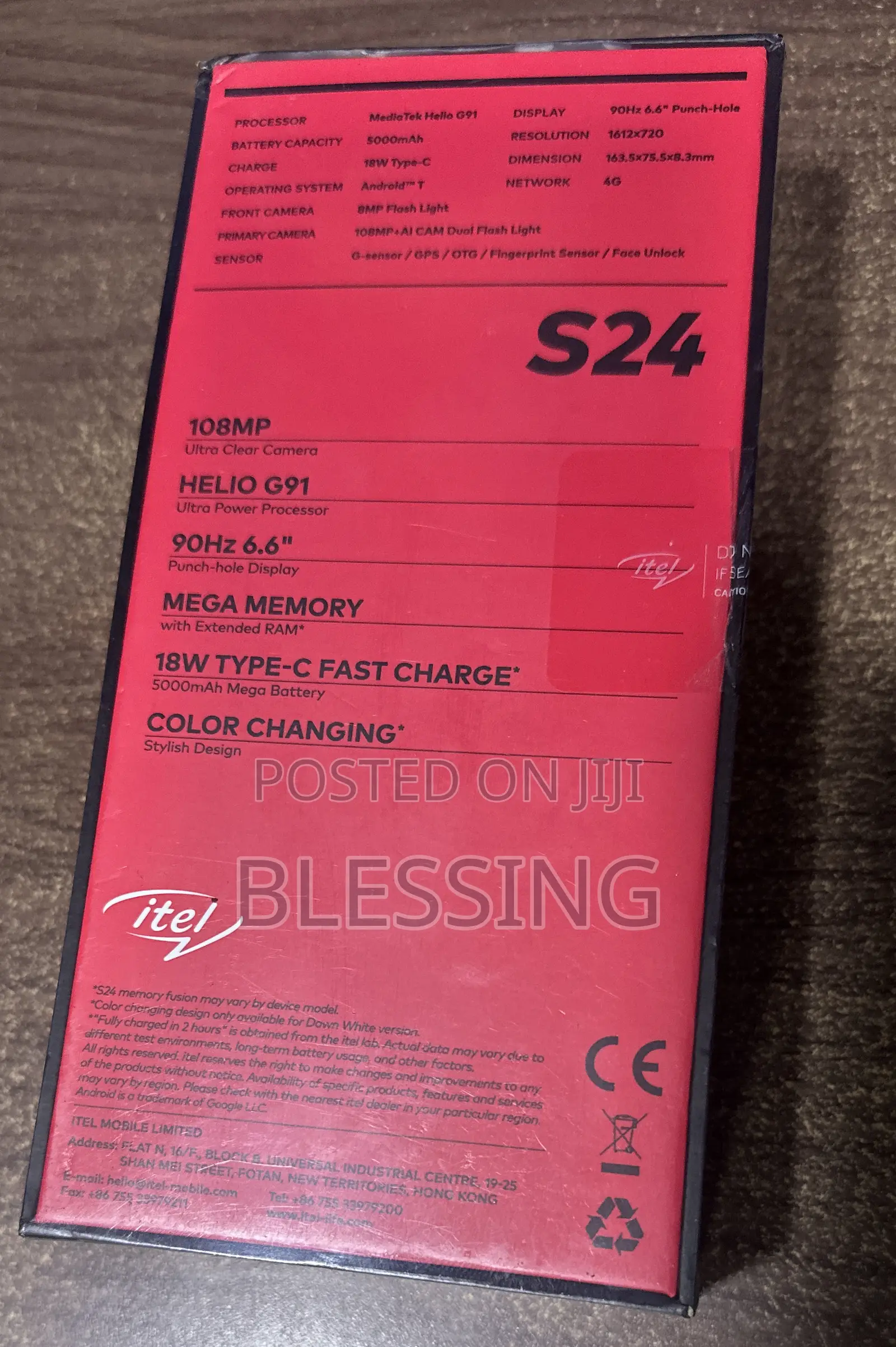 New Itel S24 256 GB White