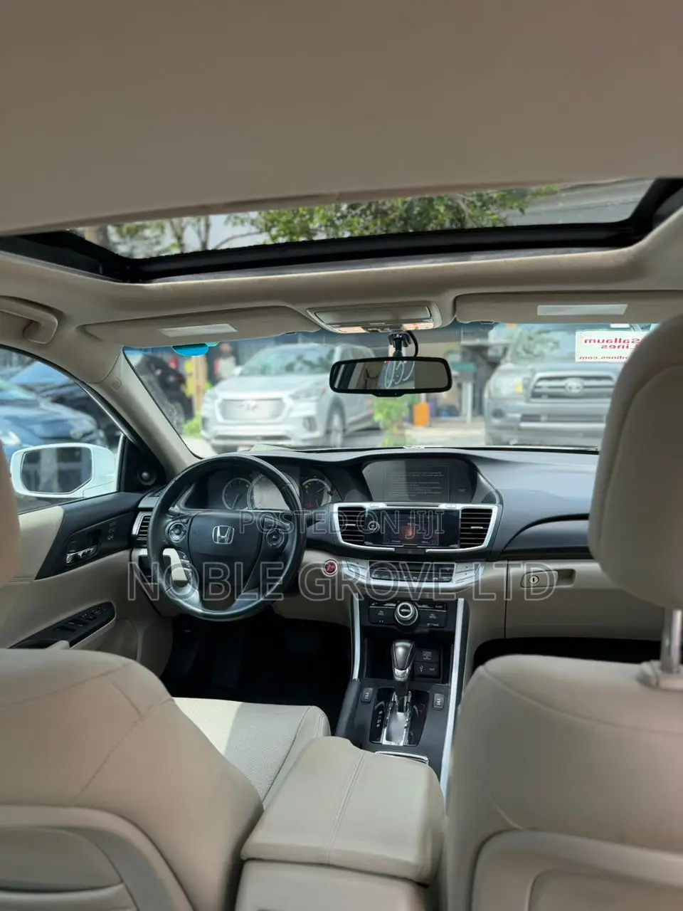 Honda Accord EX-L V-6 4dr Sedan w/Navigation (3.5L 6cyl 6A) 2014 White
