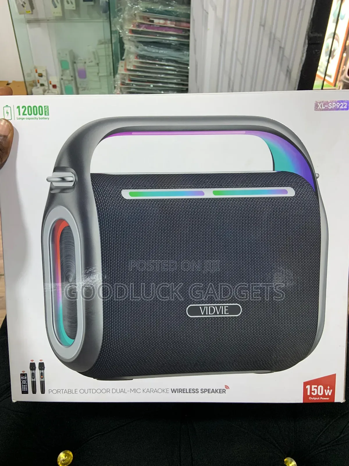 Vidvie Portable Outdoor Dual-Mic Karaoke  Wireless Speaker 