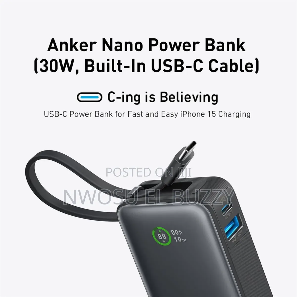 Anker Nano Power Bank 10000mah