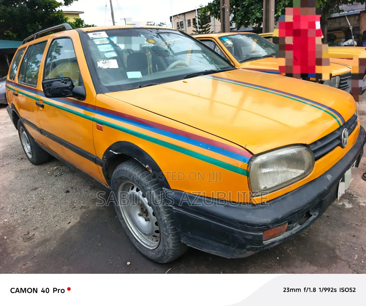 Volkswagen Golf 2003 Yellow