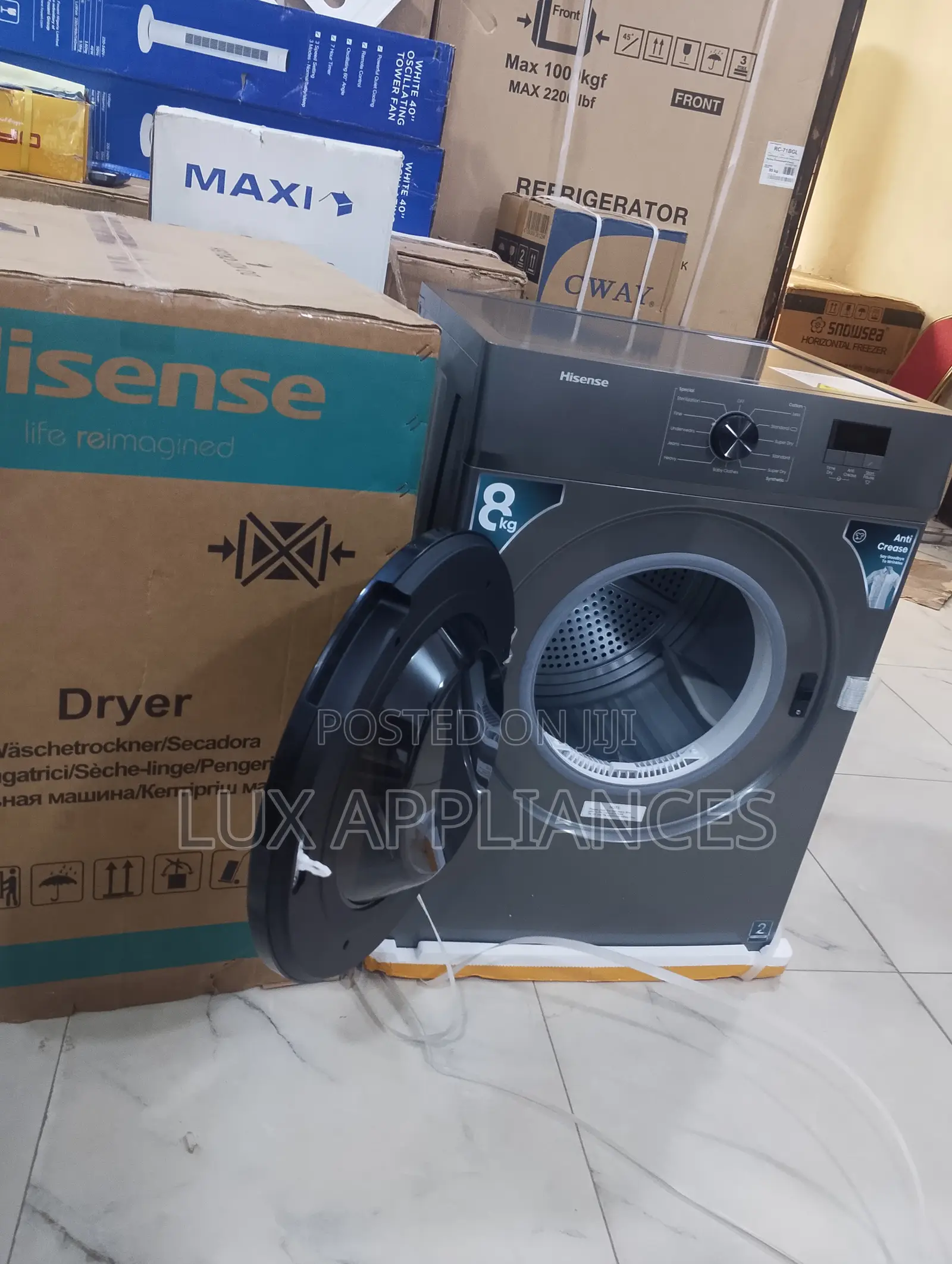 Hisense 8kg Dryer With Automatic Cycle Adjustment