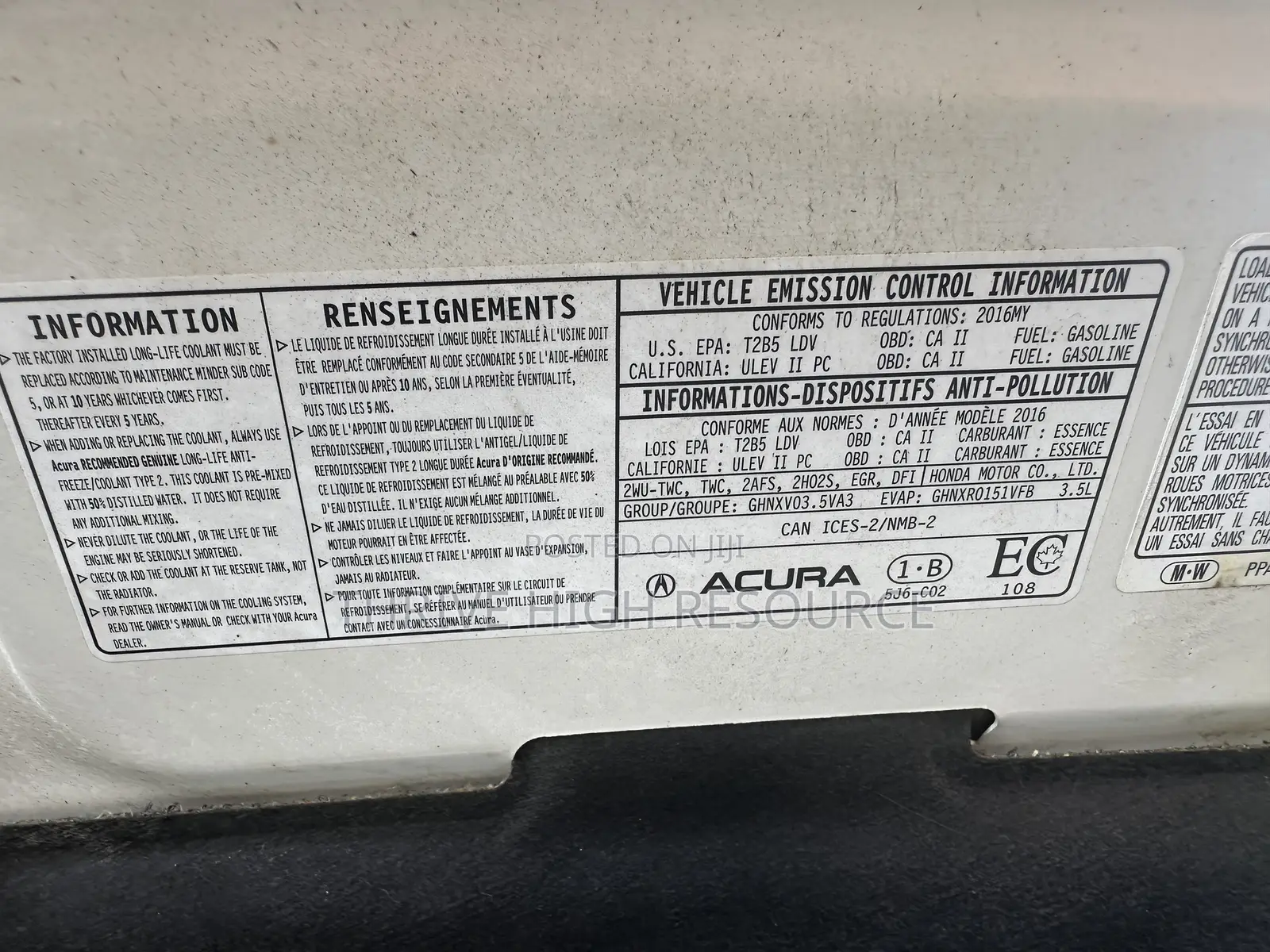 Acura MDX SH 4dr SUV AWD (3.5L 6cyl 9A) 2016 White