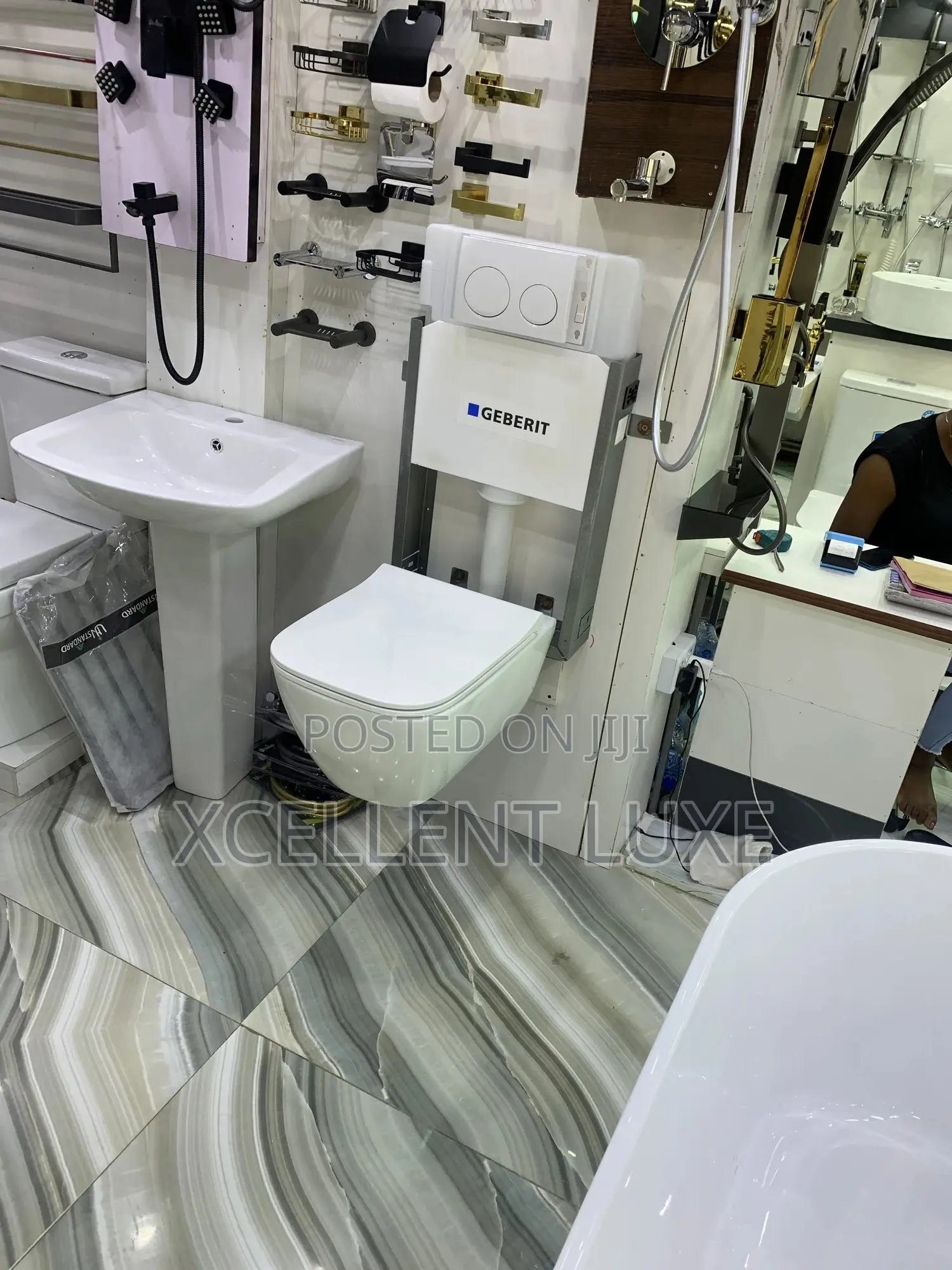 Geberit Wall Hung Wc and Concealed Cistern. (Switzerland )