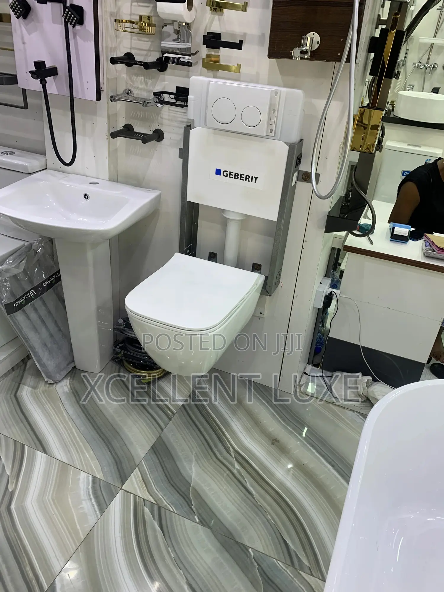 Geberit Wall Hung Wc and Concealed Cistern. (Switzerland )