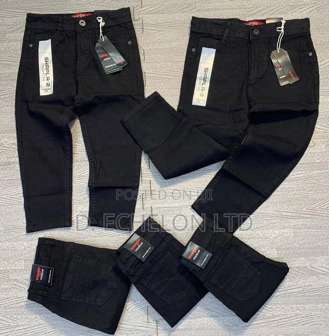 Kids Black Denim Jeans Ages 3-12yrs