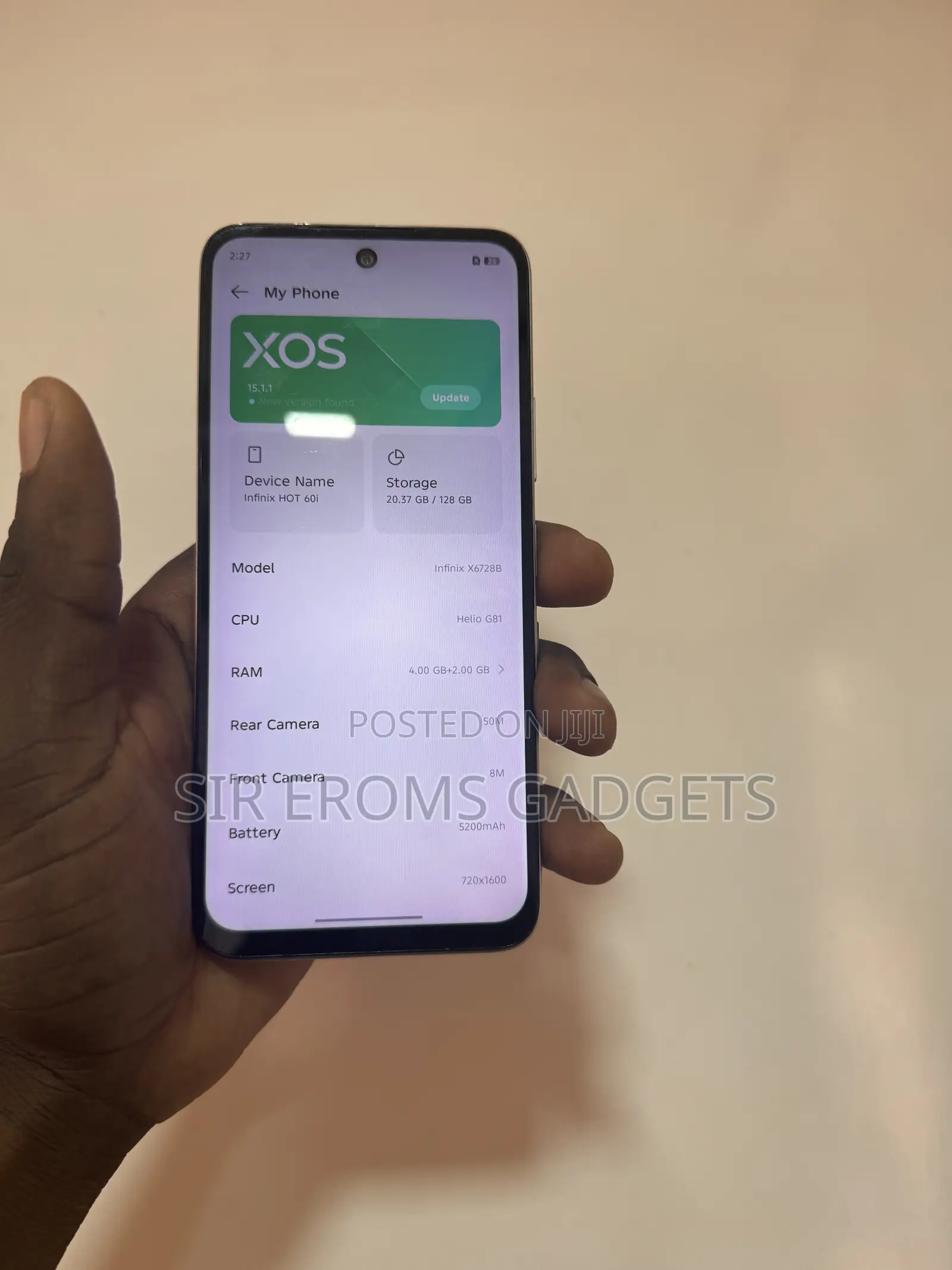 Infinix Hot 60i 128 GB Silver
