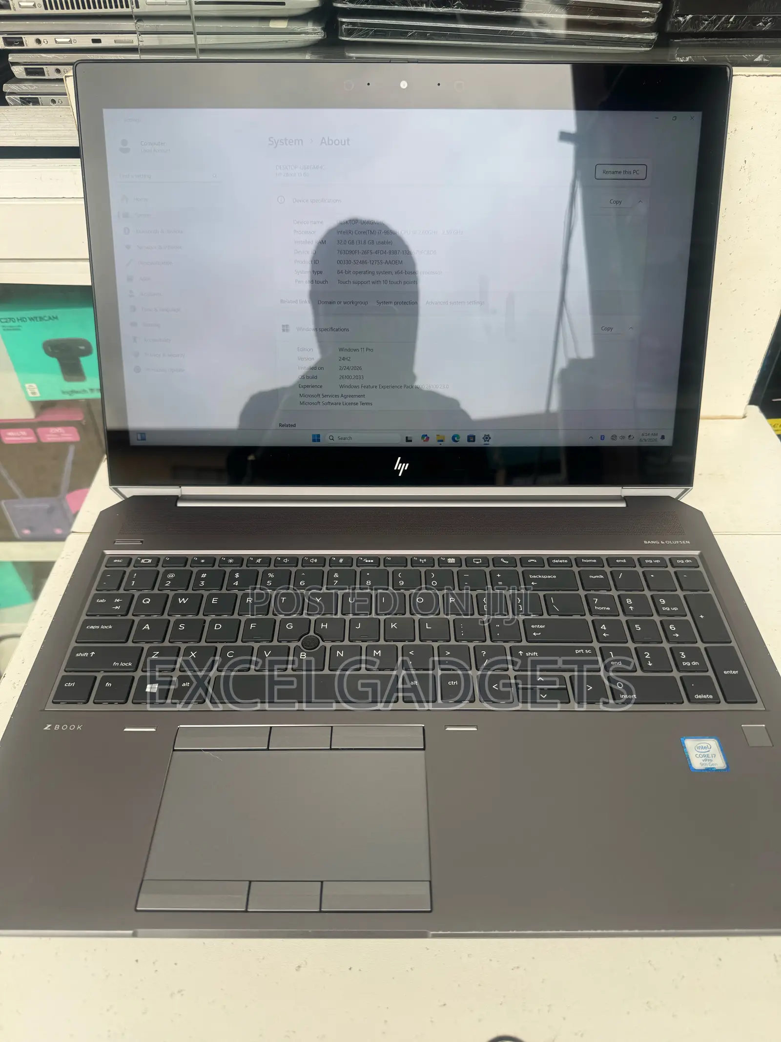Laptop HP ZBook 15 G6 32GB Intel Core i7 SSD 512GB