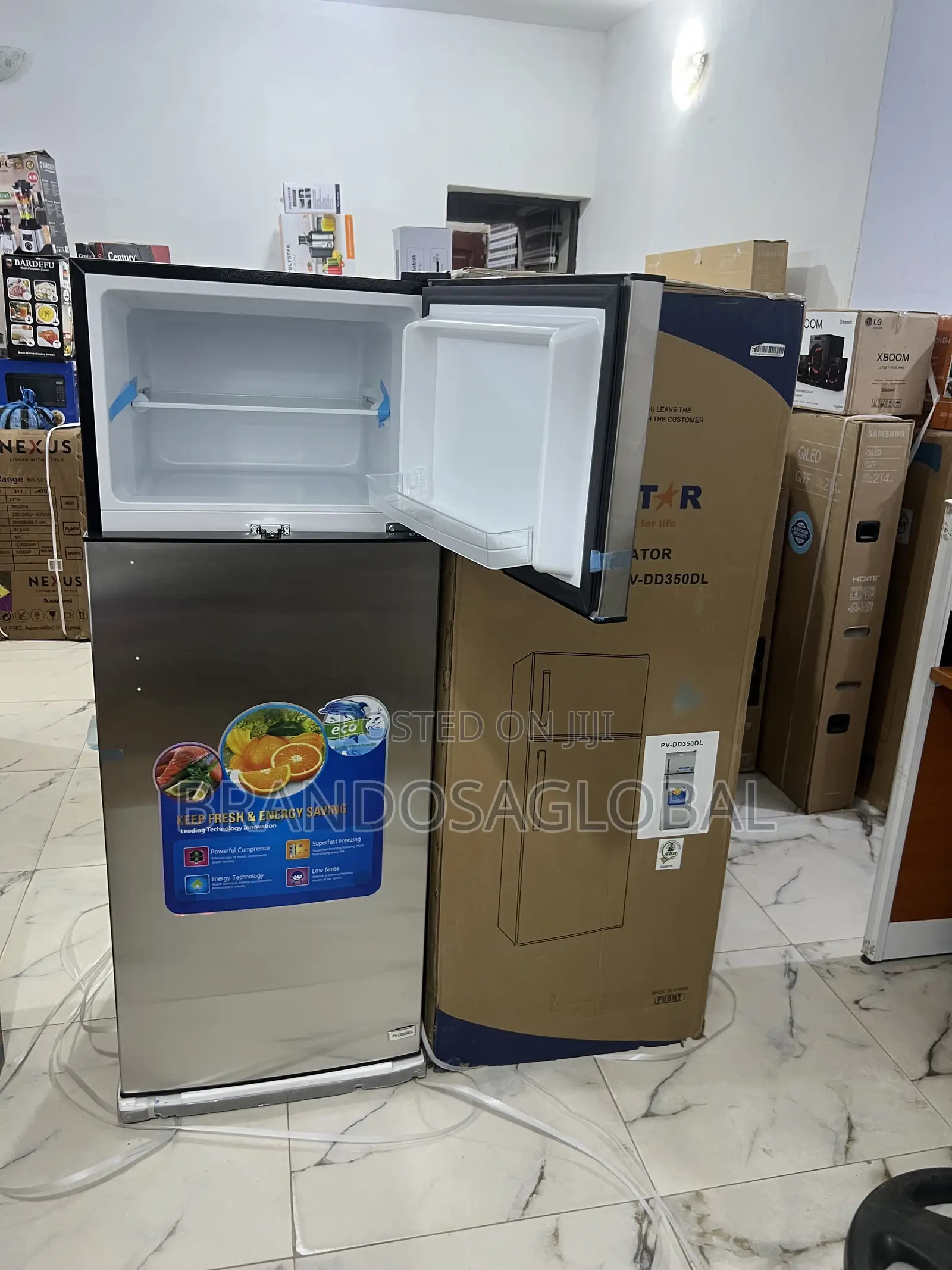 Polystar [Pv-Dd350dl] 225l Double Door Refrigerator Fully Functional
