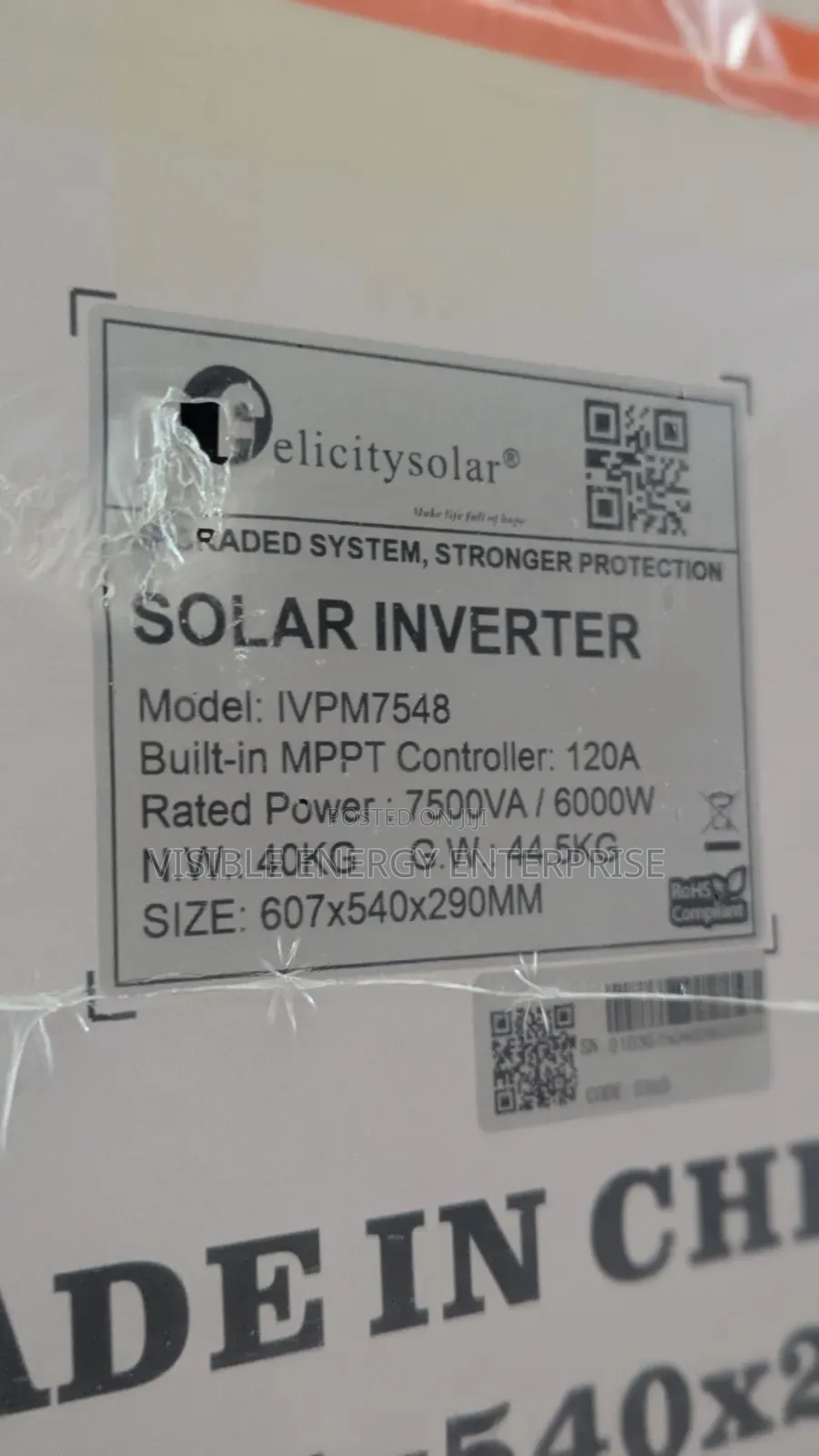 Felicity 7.5kva 48v Hybrid Inverter